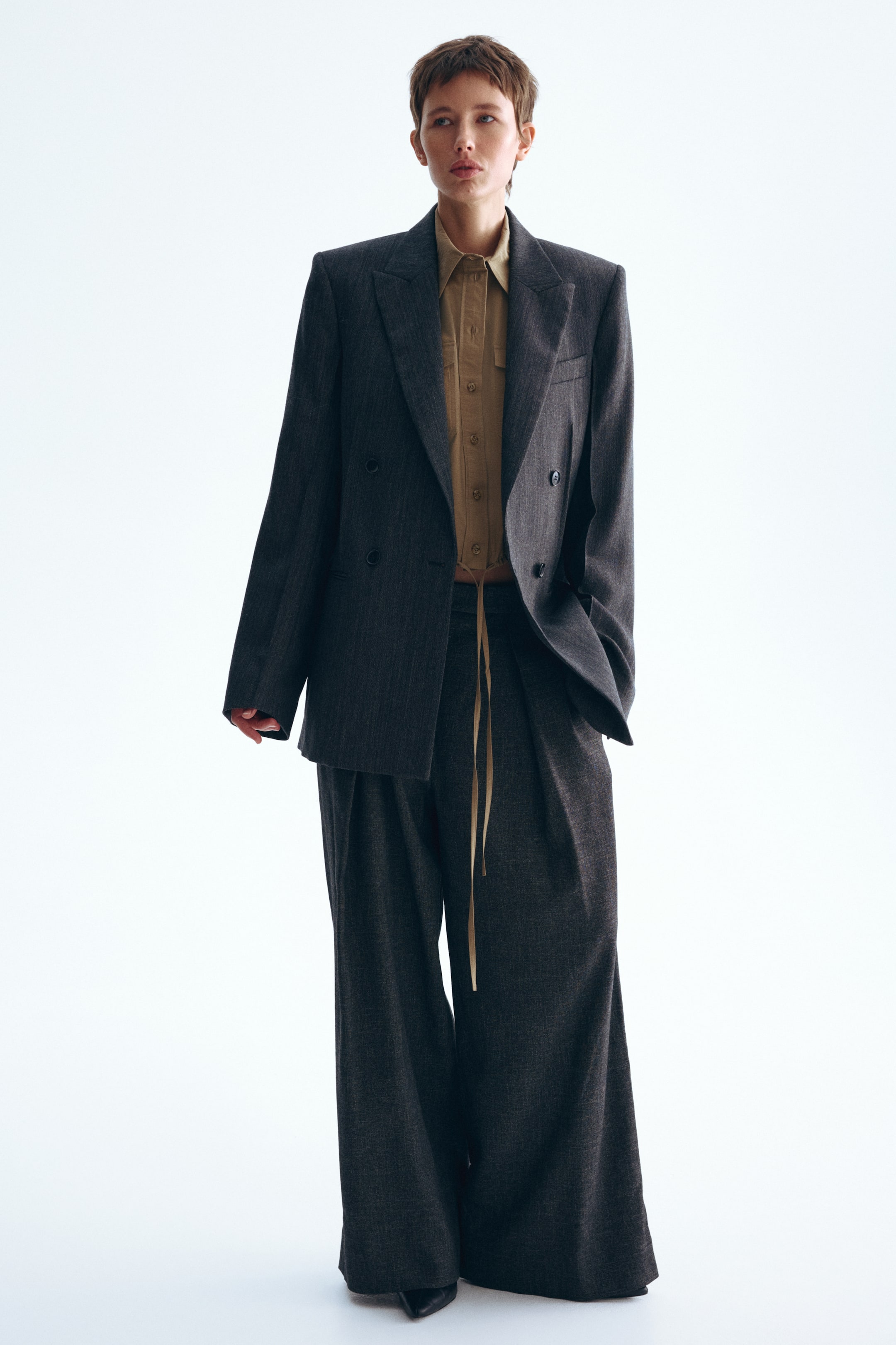 Женские рубашки H&M Drawstring Shirt — фото 7