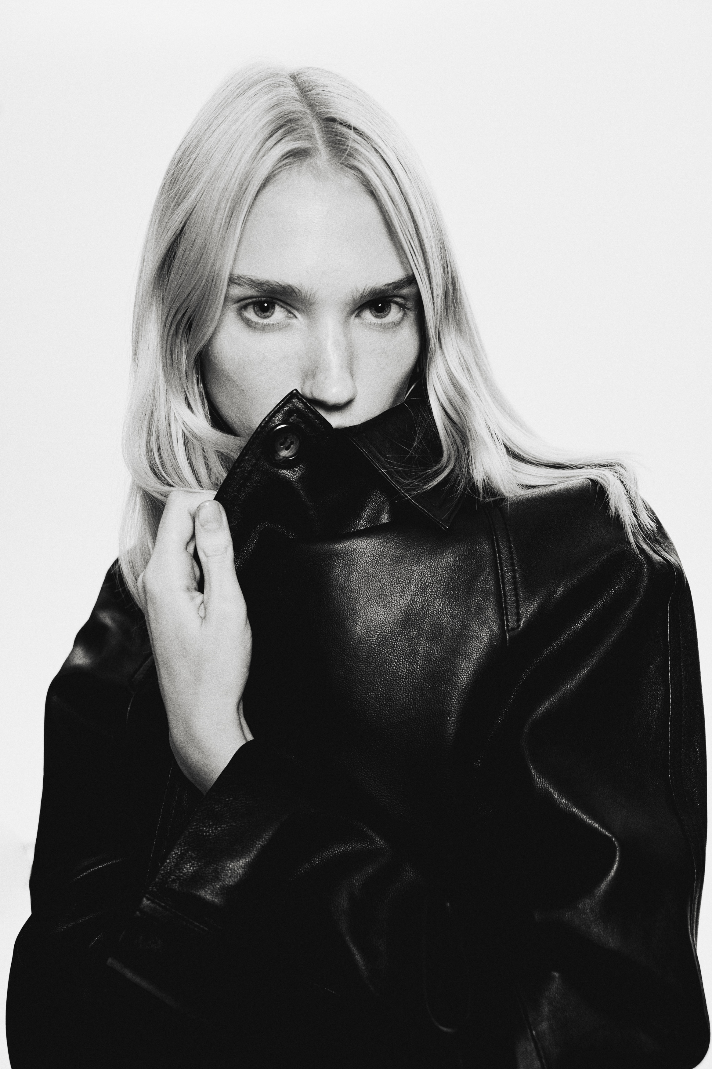 Leather Coat - Black - Ladies | H&M US