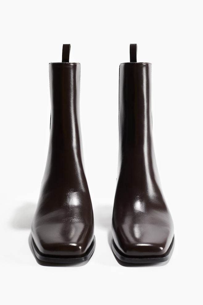 Bottines Chelsea-Marron foncé - 3