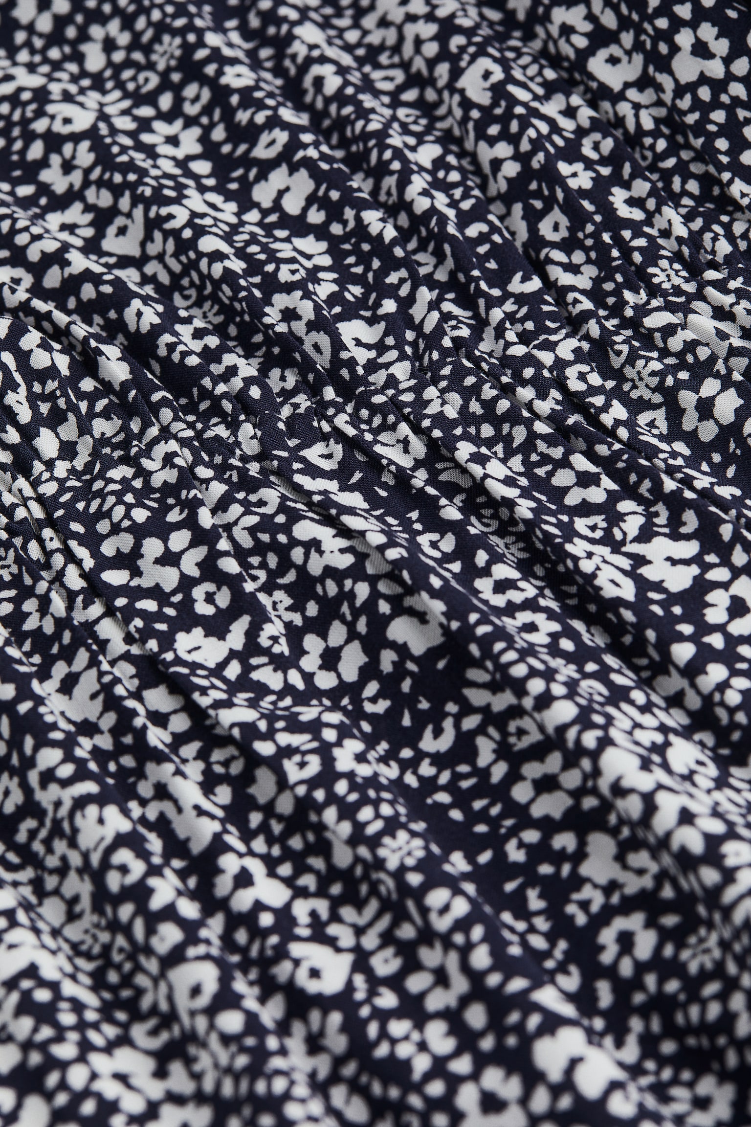 MAMA Tie-detail dress - Navy blue/Small flowers - 2