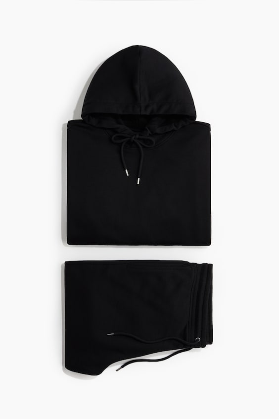 Мужские топы H&M 2-piece Loose Fit Hoodie and Joggers Set