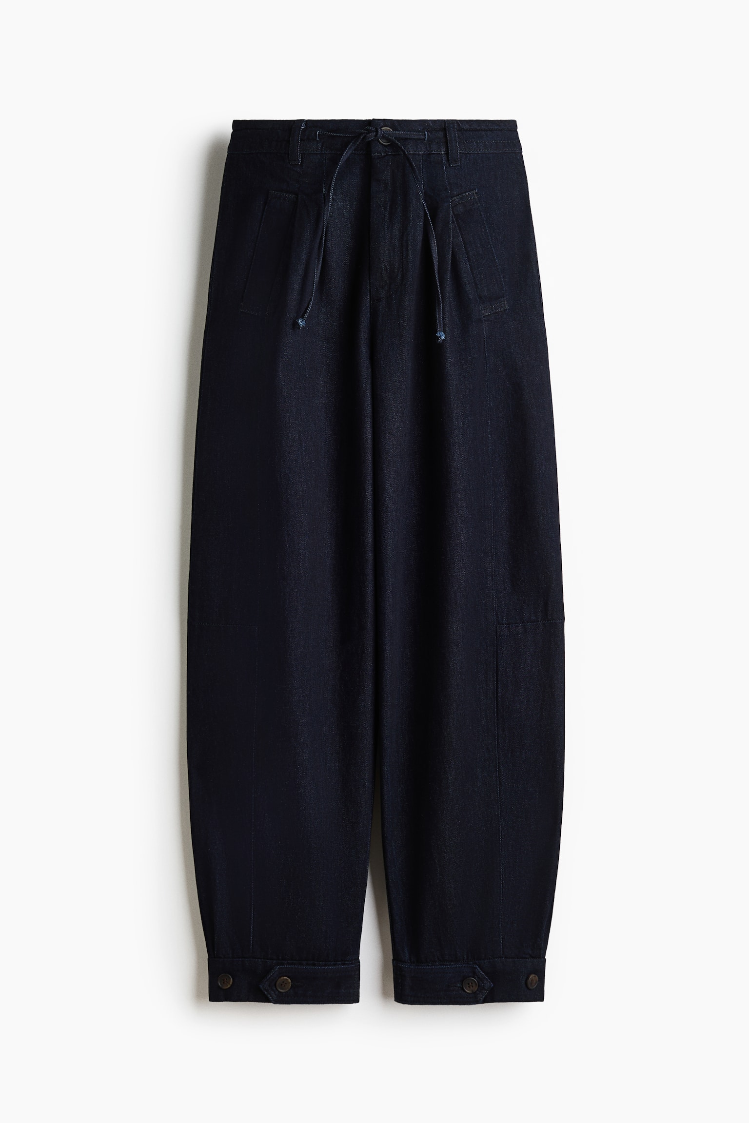 Barrel-leg denim trousers - 2