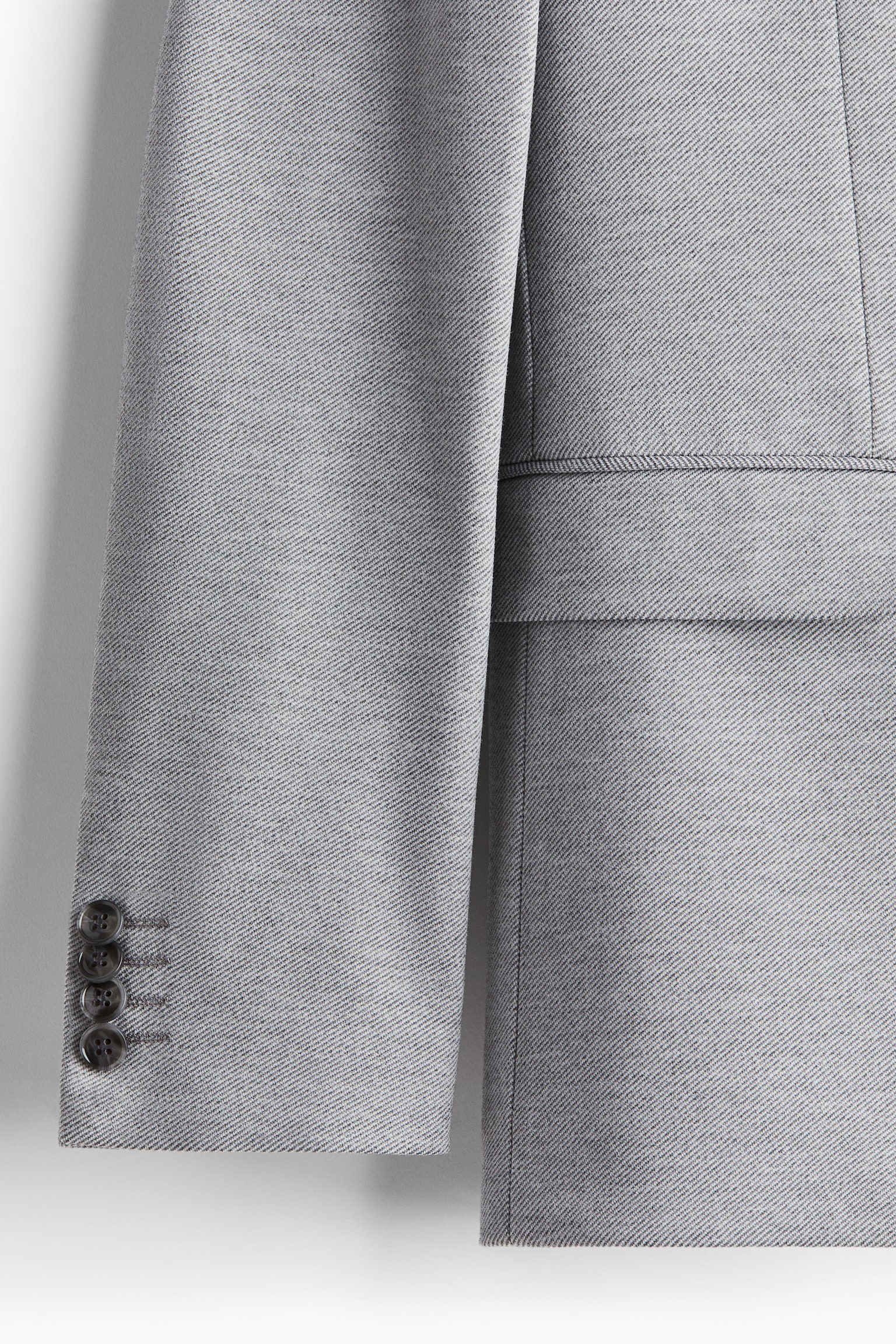 Slim Fit Jersey Jacket - Grey - 3