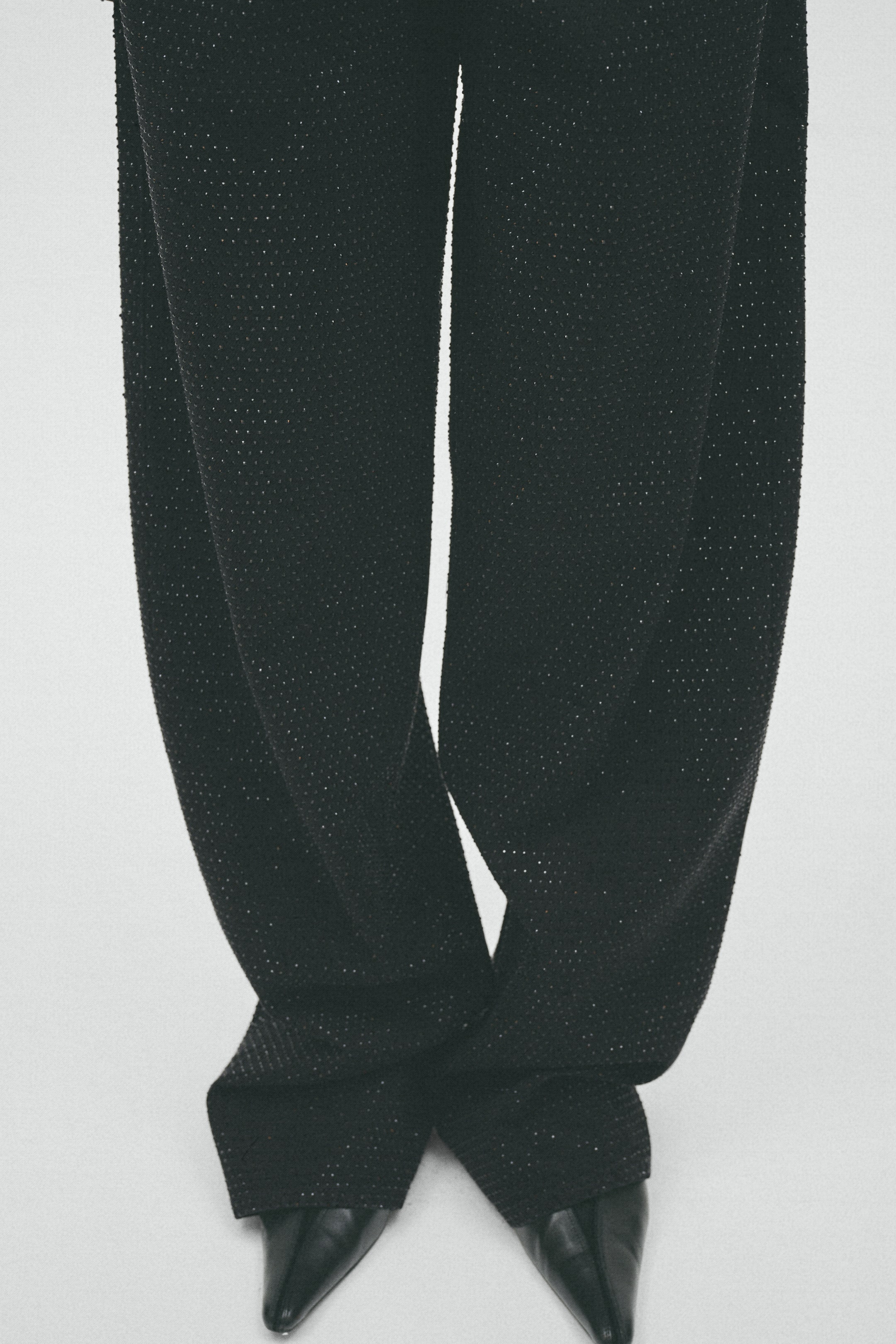 Embellished Barrel-Leg Jeans