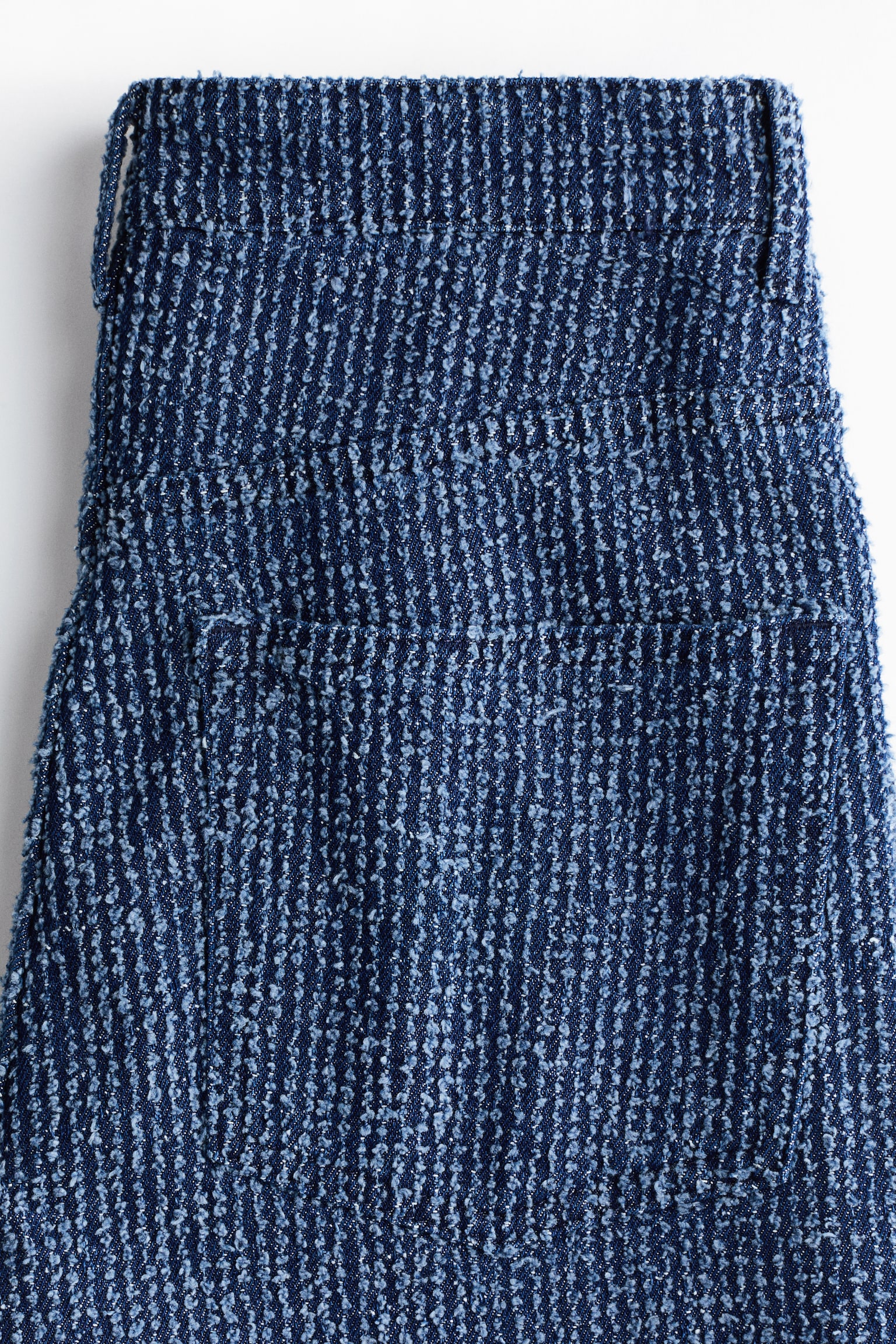 Женские джинсы H&M Bouclé Bootcut High Waist, цвет: Джинсовый синий — фото 6