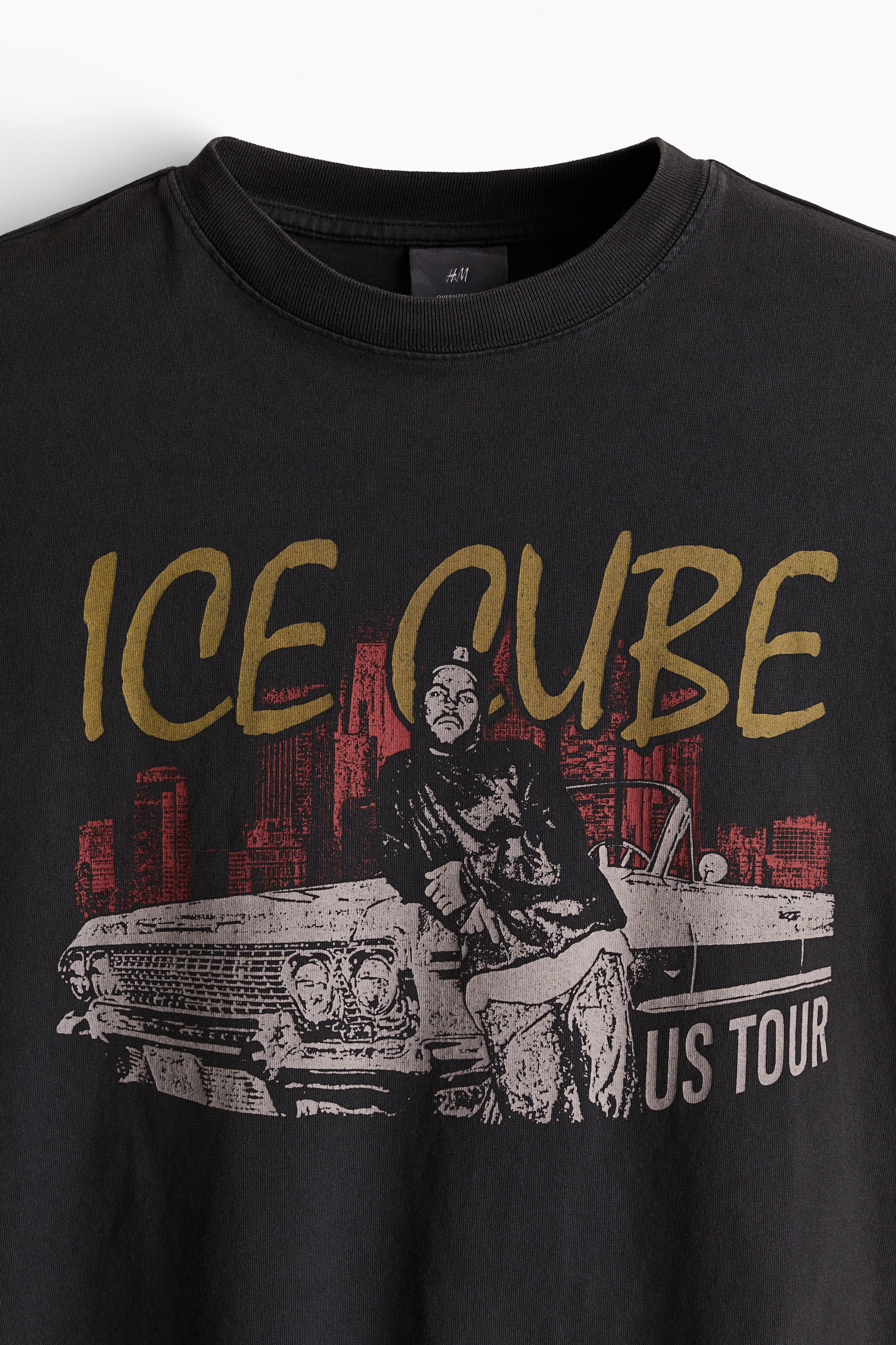Men's Black/Ice Cube Oversized Fit T-shirt | H&M US