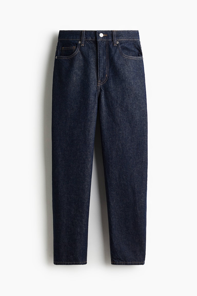 Mom Slim Fit High Waist Ankle Jeans