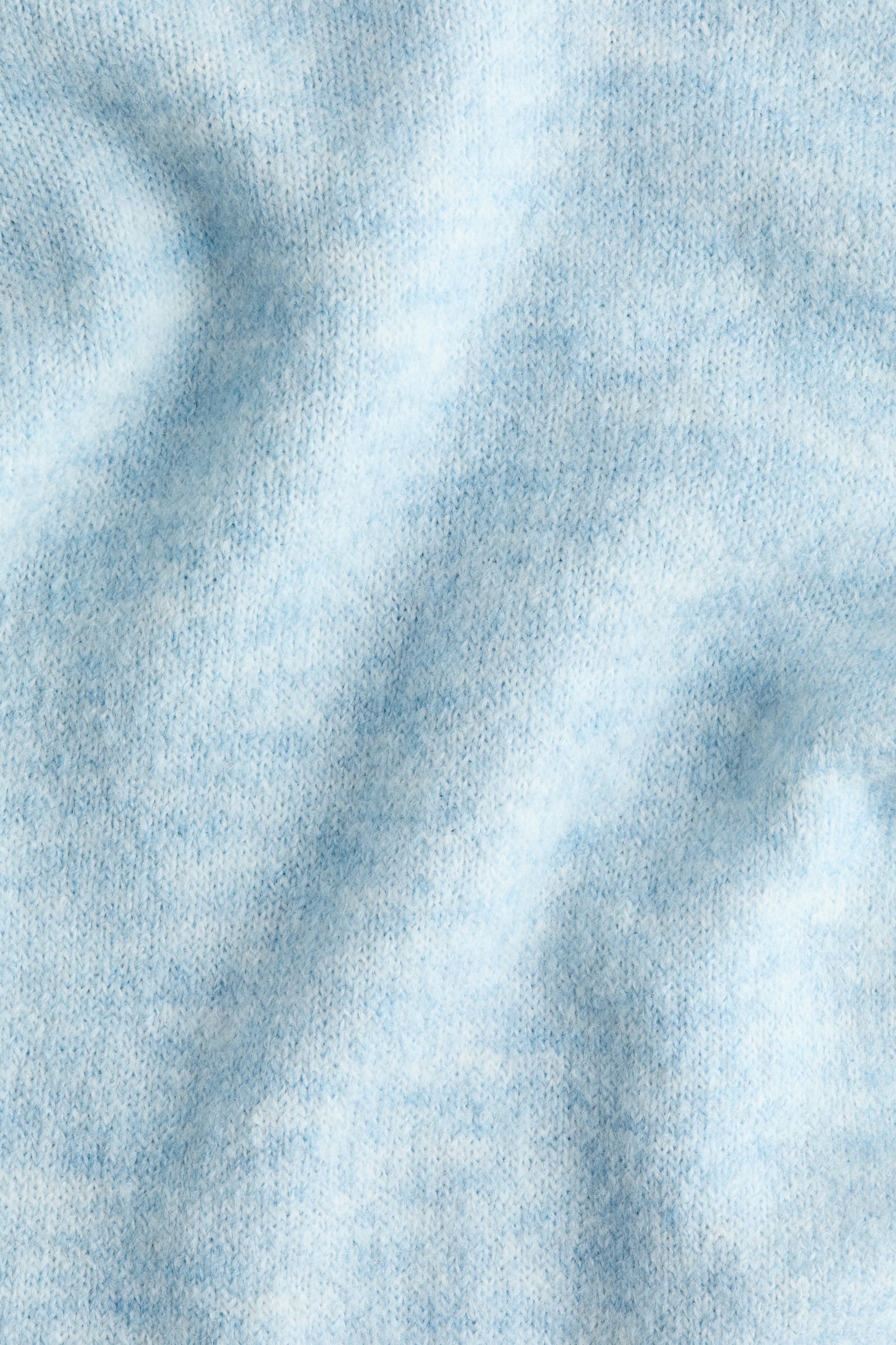 Knitted pull-on trousers - Light blue marl/Dark grey - 4