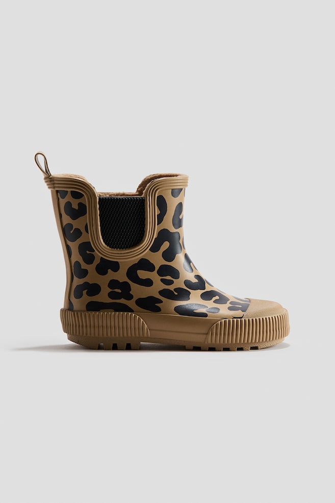 Rubber Boots - Dark beige/leopard print/Dusty blue/dinosaurs - 1