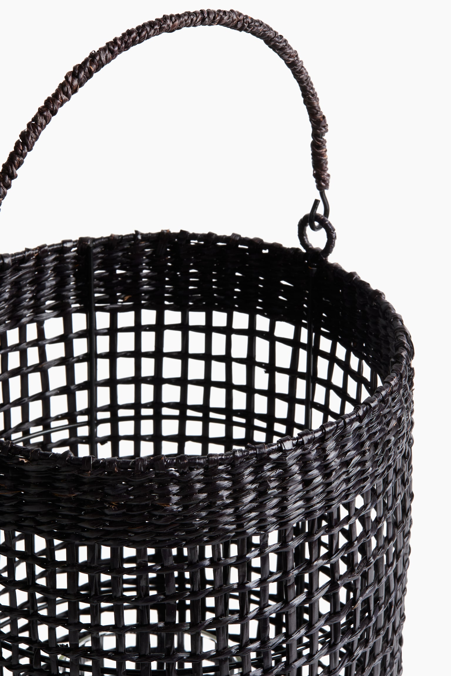 Extra-large seagrass lantern - Dark brown - 3
