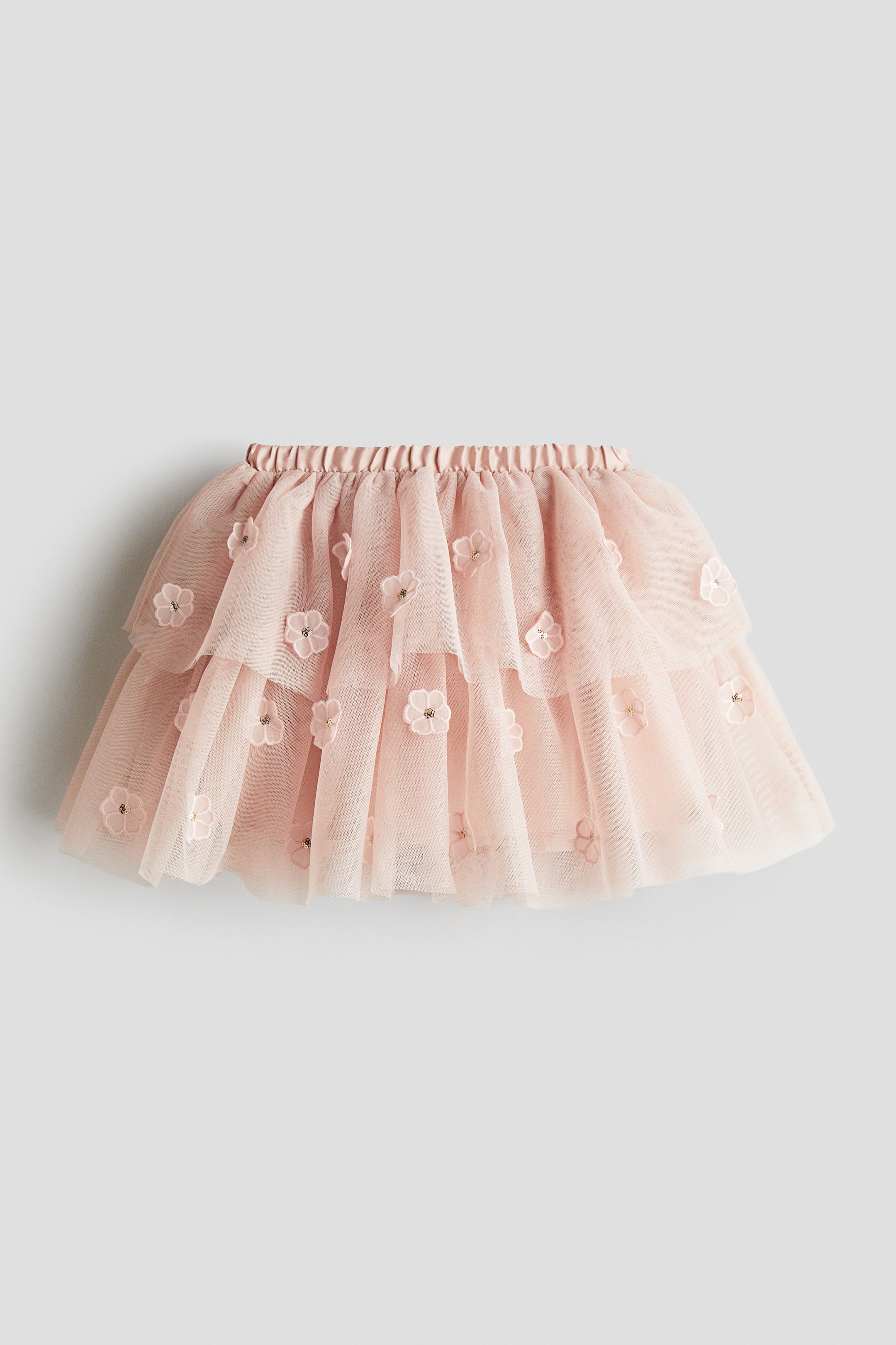 View larger image: Appliquéd tulle skirt - Light pink - Kids | H&M IN 4
