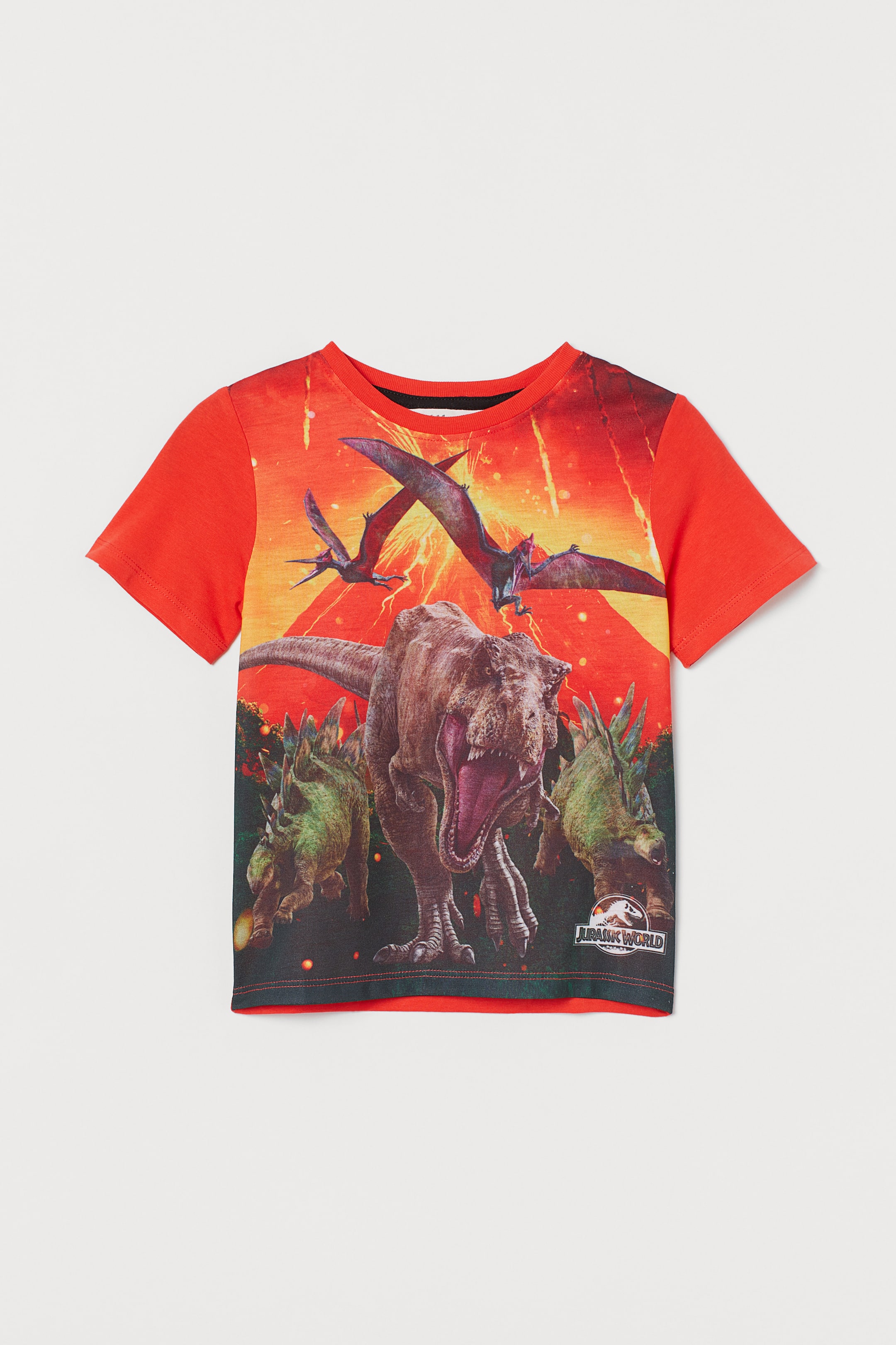 Zobrazit větší obrázek: Tričko s potiskem - Červená/Jurský park - DĚTI | H&M CZ 1