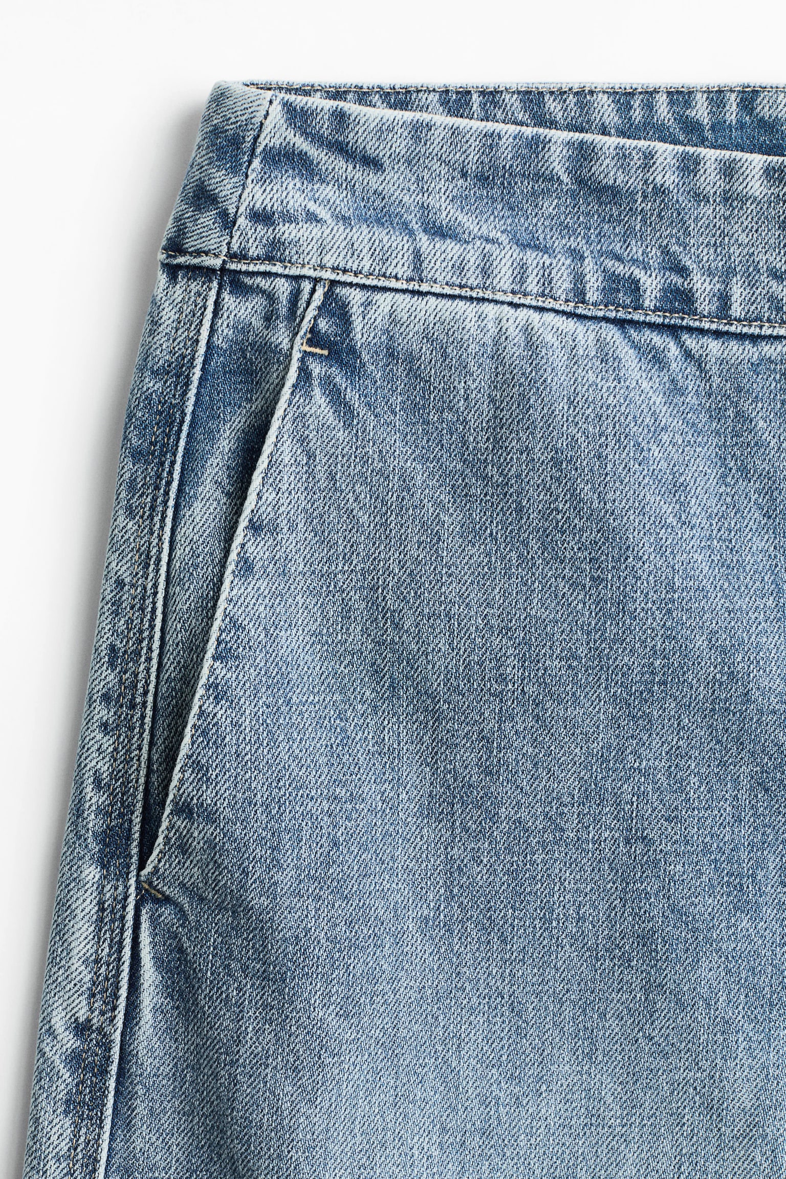 Balloon-leg denim trousers - Light denim blue - 6