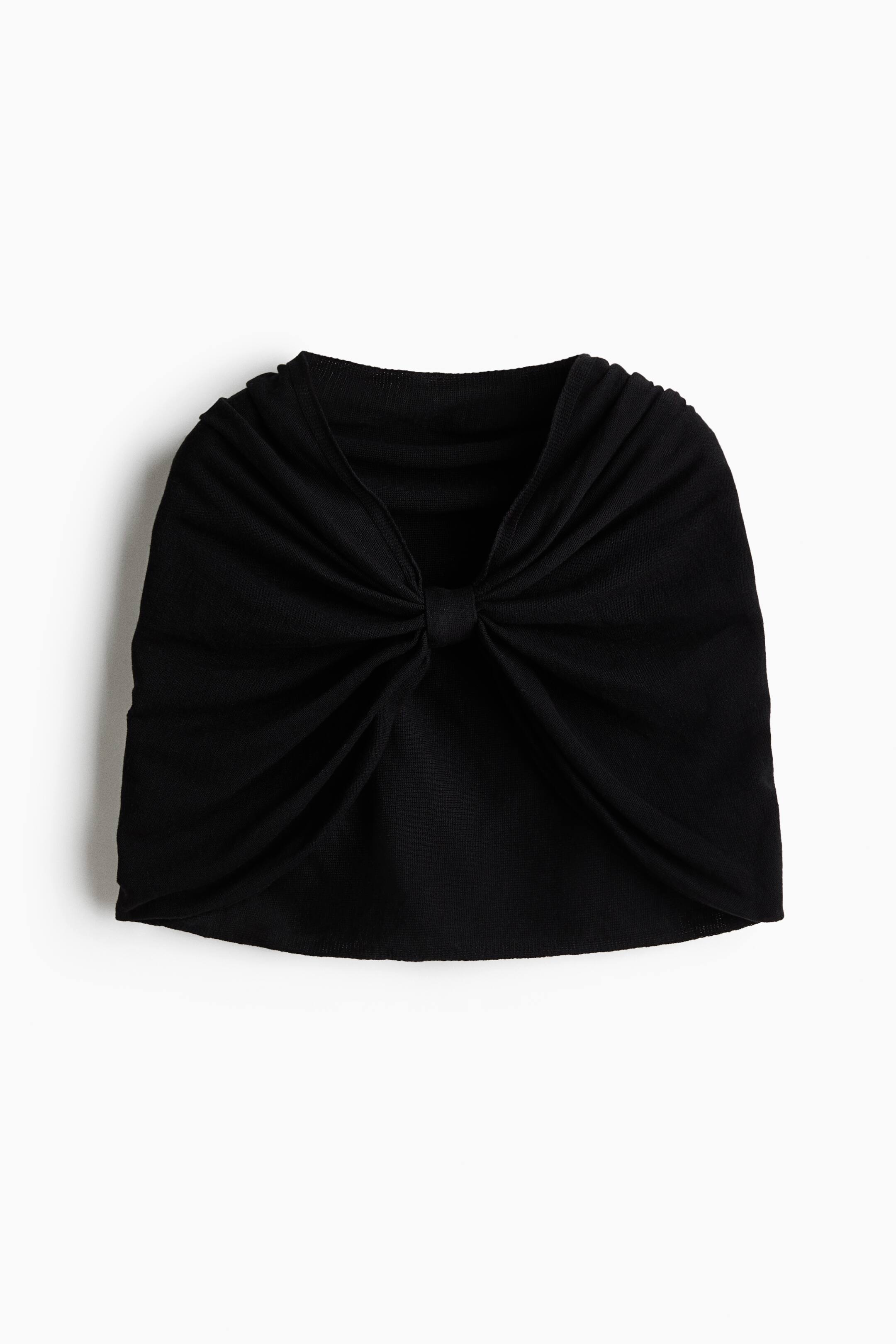 View larger image: Knot-detail cape - Black - Ladies | H&M 1