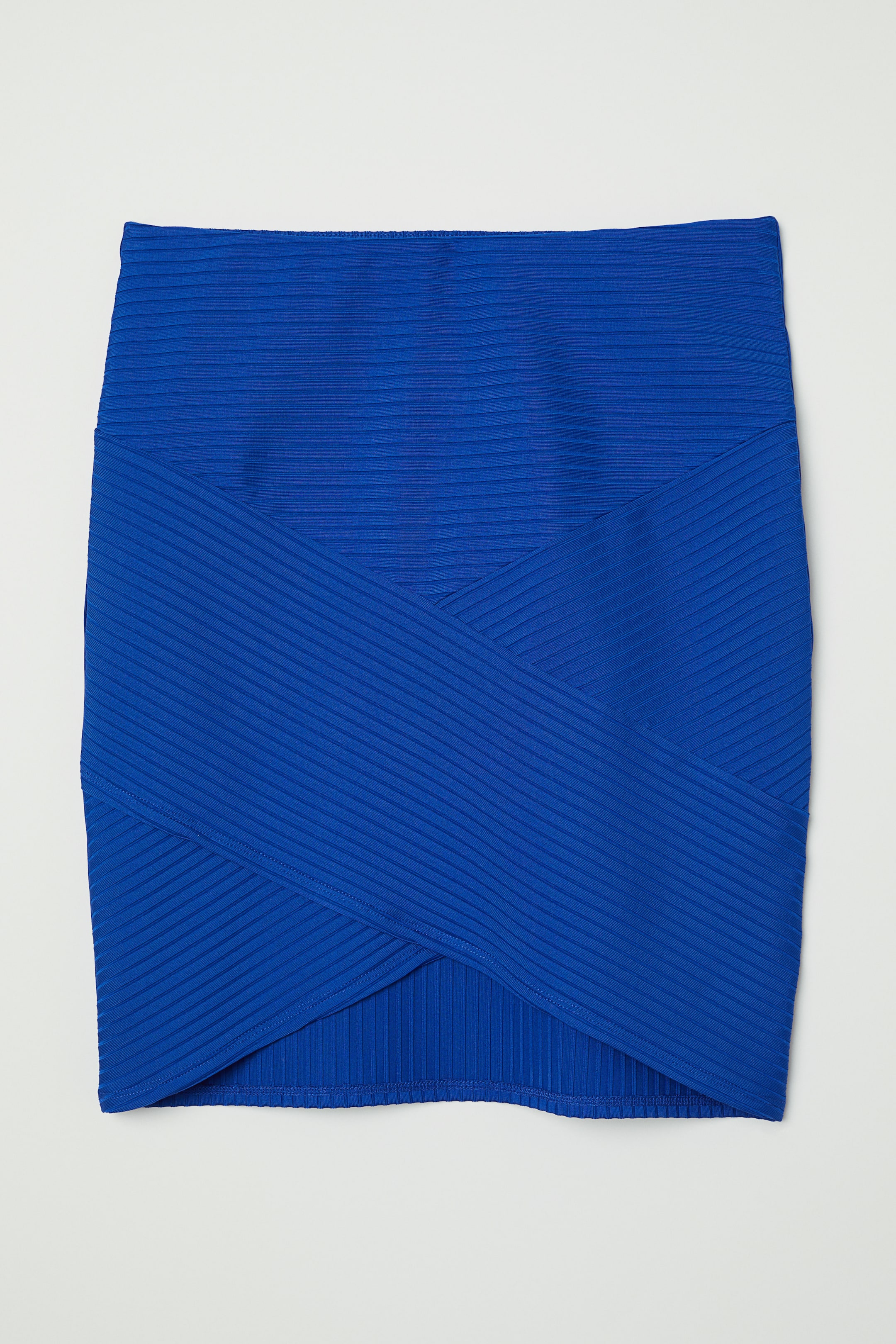 View larger image: Fitted skirt - Bright blue - Ladies | H&M 1