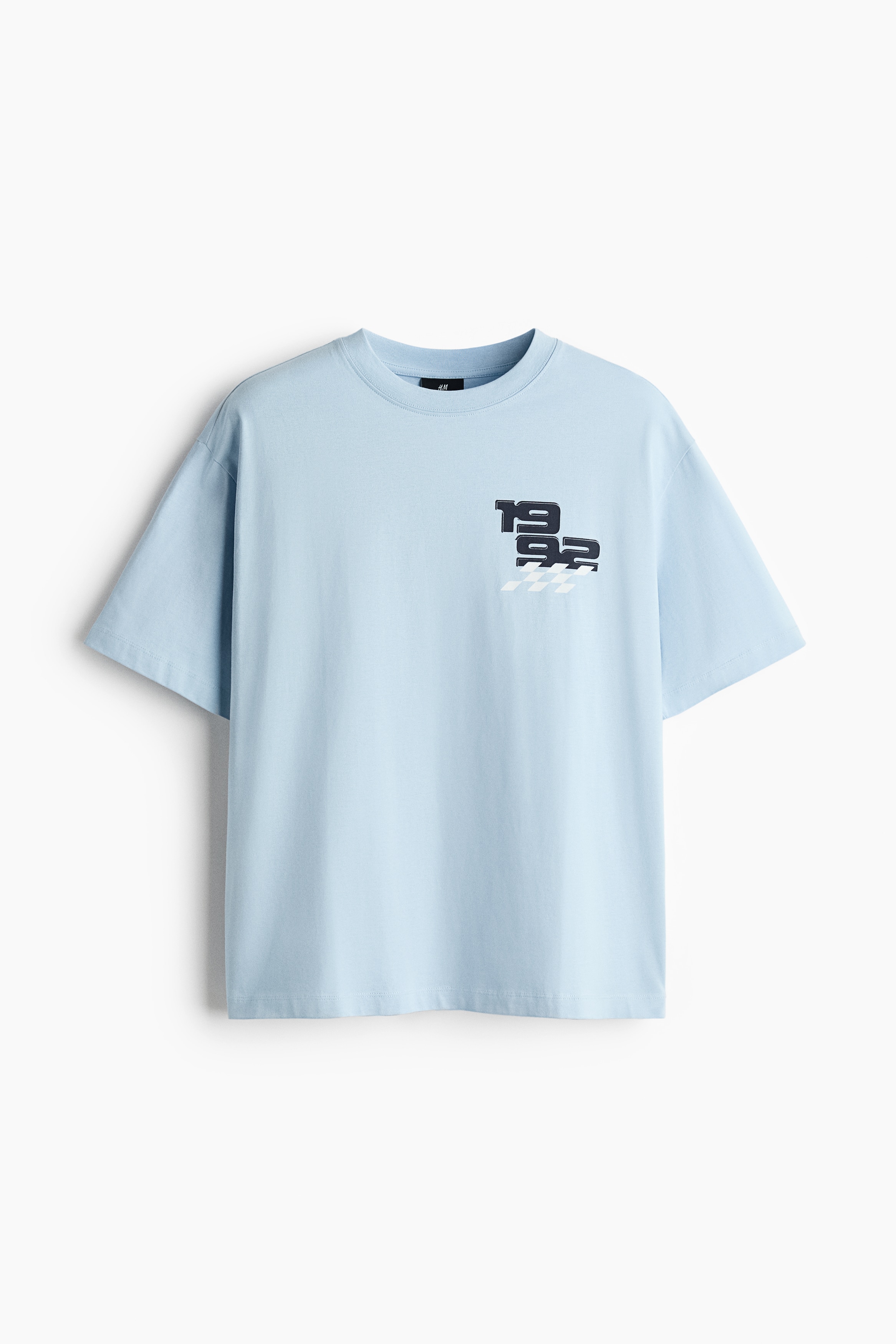T-shirt imprimé décontracté - Bleu clair/1992/Jaune pâle/Sports Club/Gris chiné/Sport gear 86/Bleu foncé/St Ives Hotel/Blanc/texte Track Unit TRK
