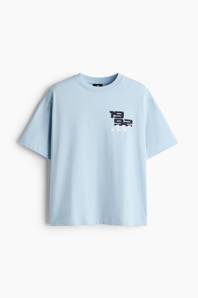 Relaxed-Fit Printed T-Shirt - Light blue/1992/Red/East Isles Club/Dark blue/St. Ives Hotel/White/Track Unit TRK/Pale yellow/Sports Club/Light gray melange/Brooklyn/Cream/Sports Soc./Gray melange/Sport Gear 86/Navy blue/Sunset Race - 1