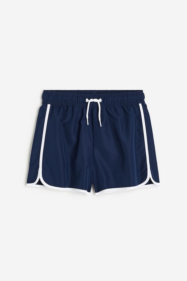 Nylon swim shorts - Navy blue/Orange/Bright blue/Bright green/dc - 1