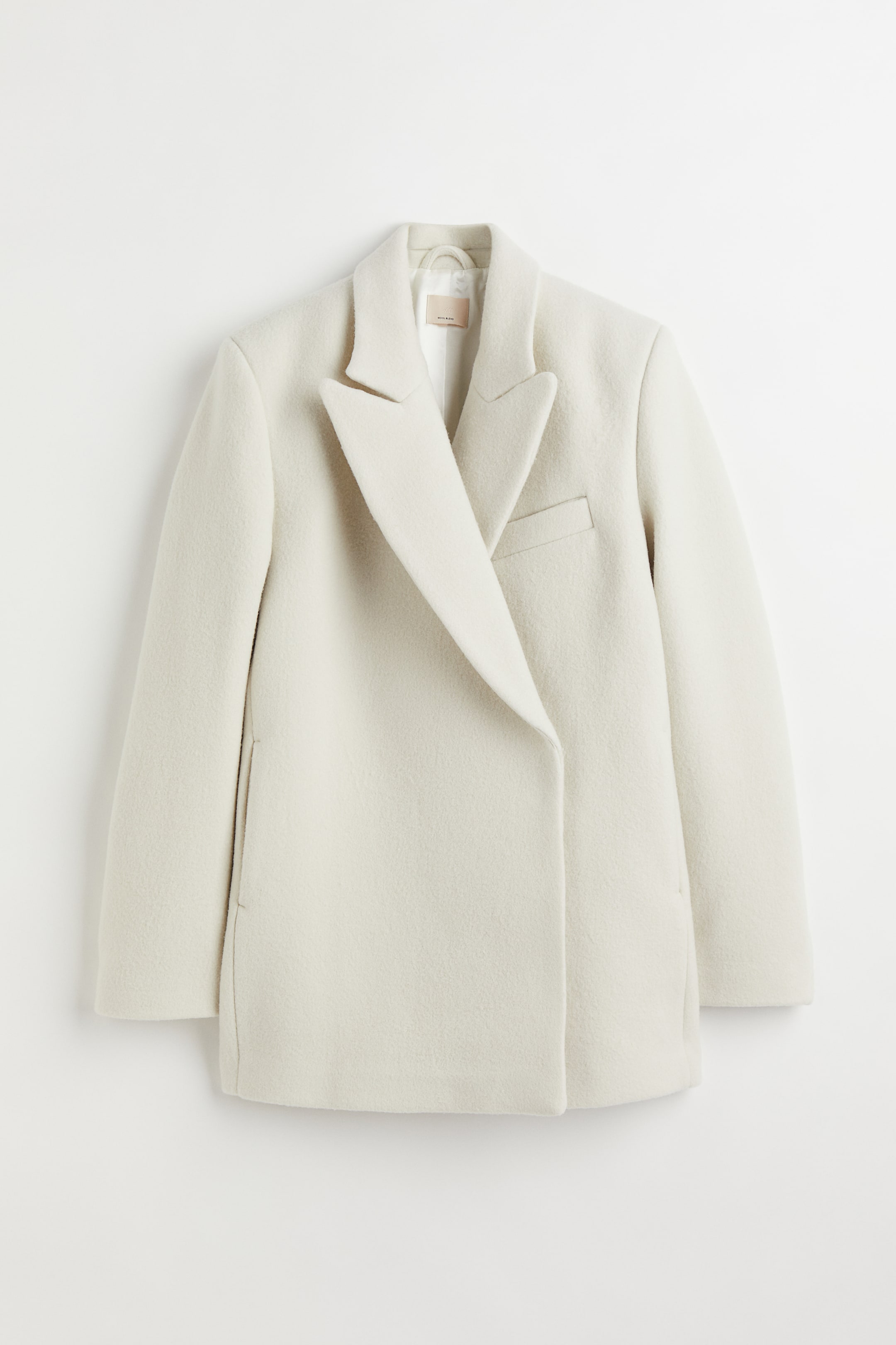 Prikaži veću sliku: Jakna od mešavine vune - Bela - Ladies | H&M RS 1