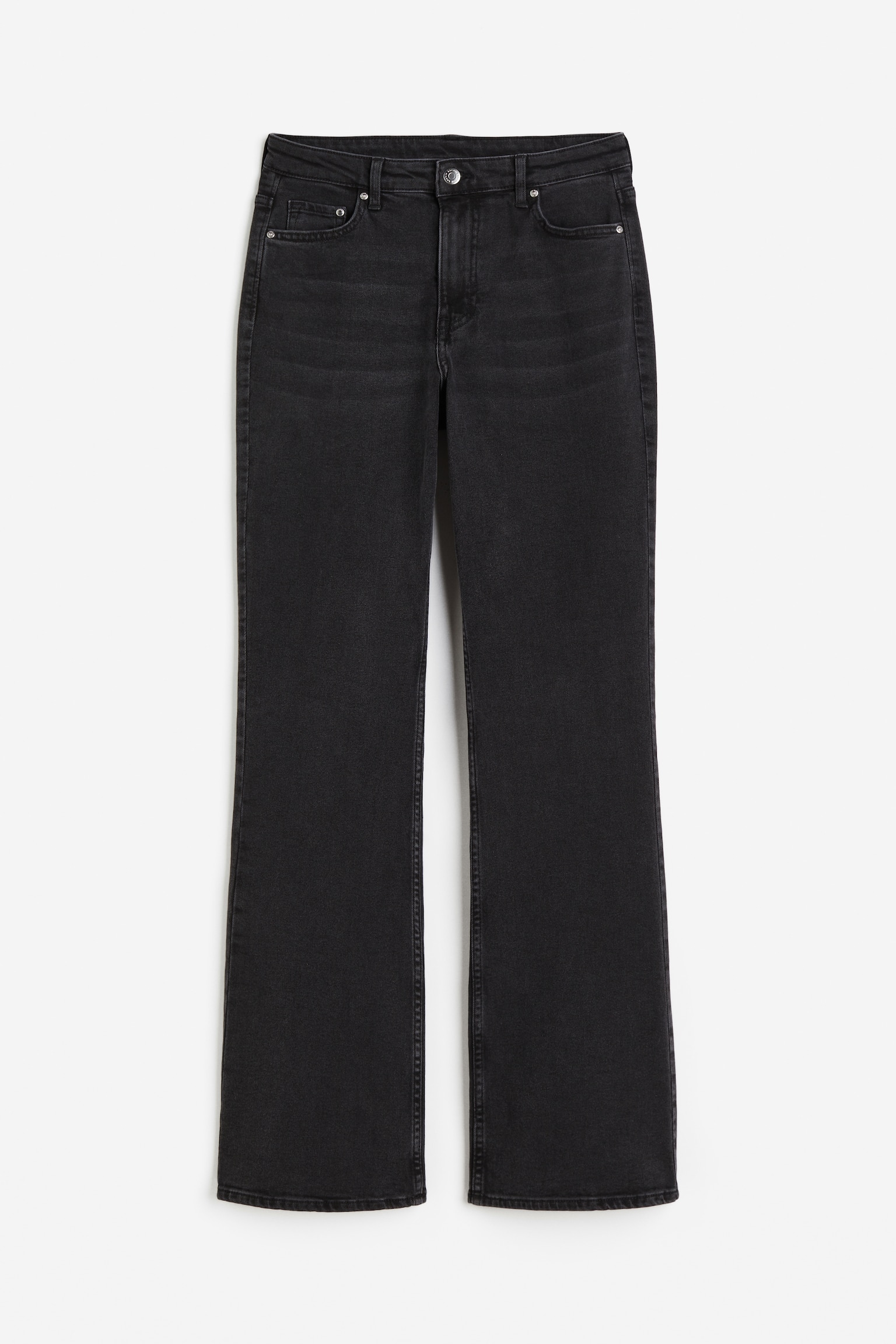 Curvy Fit Bootcut High Jeans - Black - 1