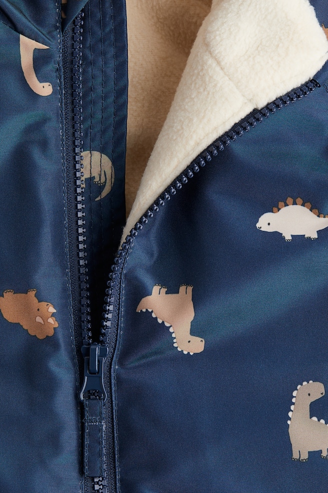 Waterafstotende overall - Donkerblauw/dinosaurussen/Beige/luipaarddessin/Roomwit/bloemen/Beige/honden - 2