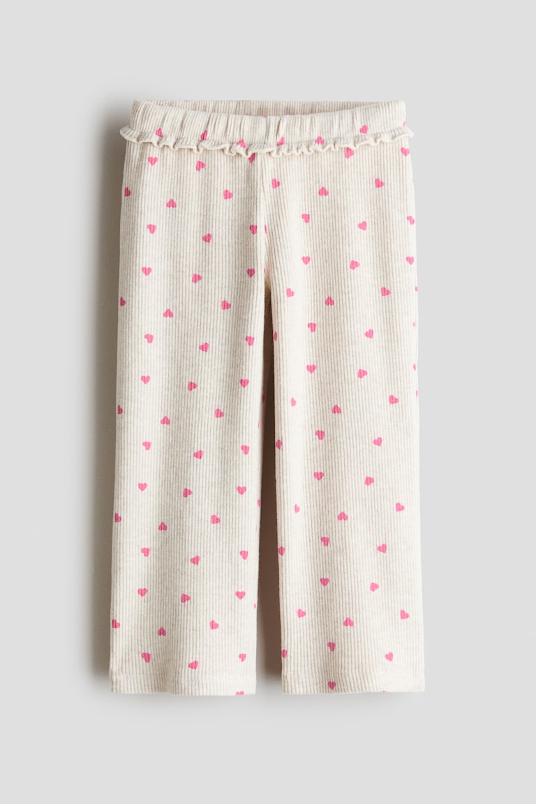 Široke pamučne pantalone