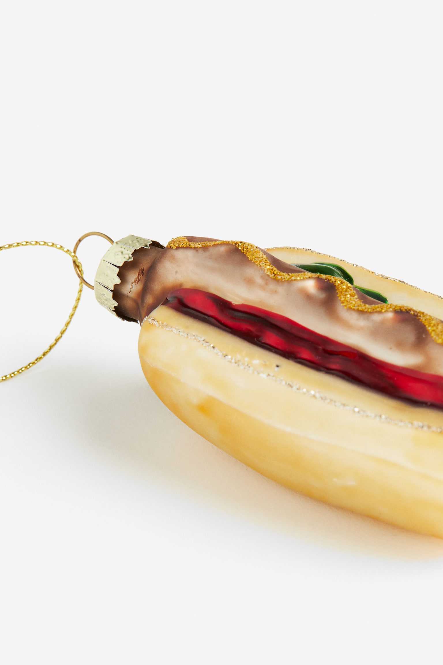 Christmas decoration - Gold-coloured/Hot dog - 2