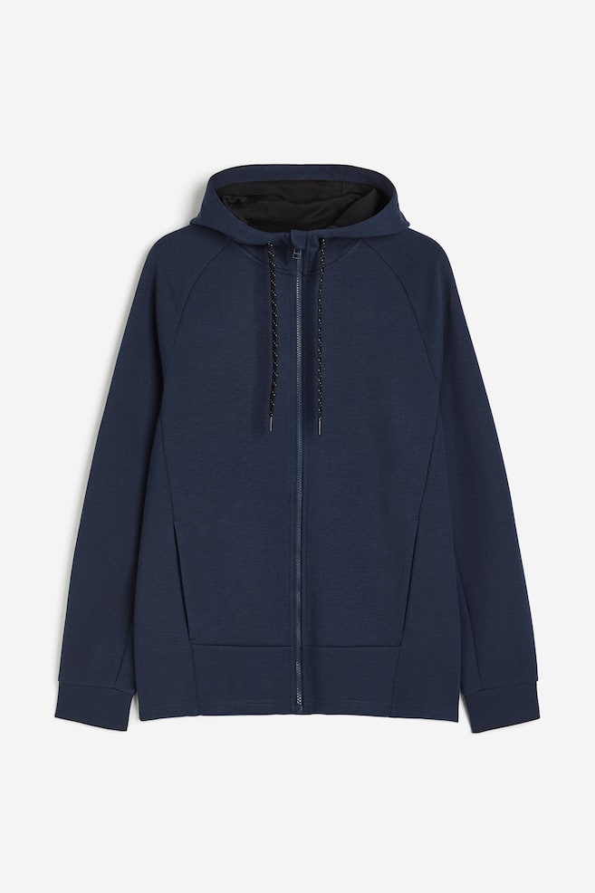 DryMove™ Zip-through sports hoodie - Navy blue/Black/Dark red/Block-coloured/Dark grey/Block-coloured/dc - 2