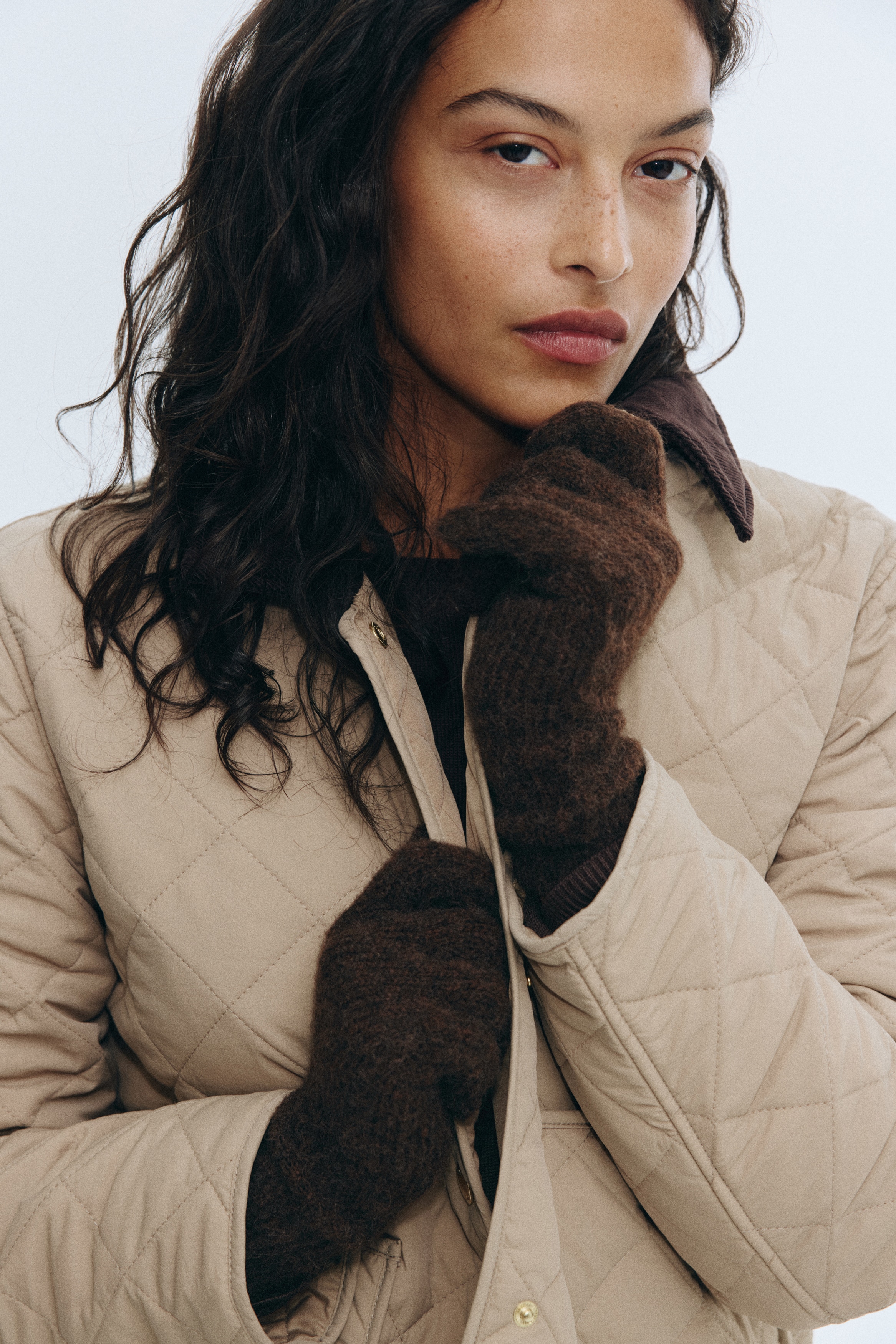 希少 エルメス マルジェラ期 手袋 ニット Hロゴ ブラウン ヴィンテージ