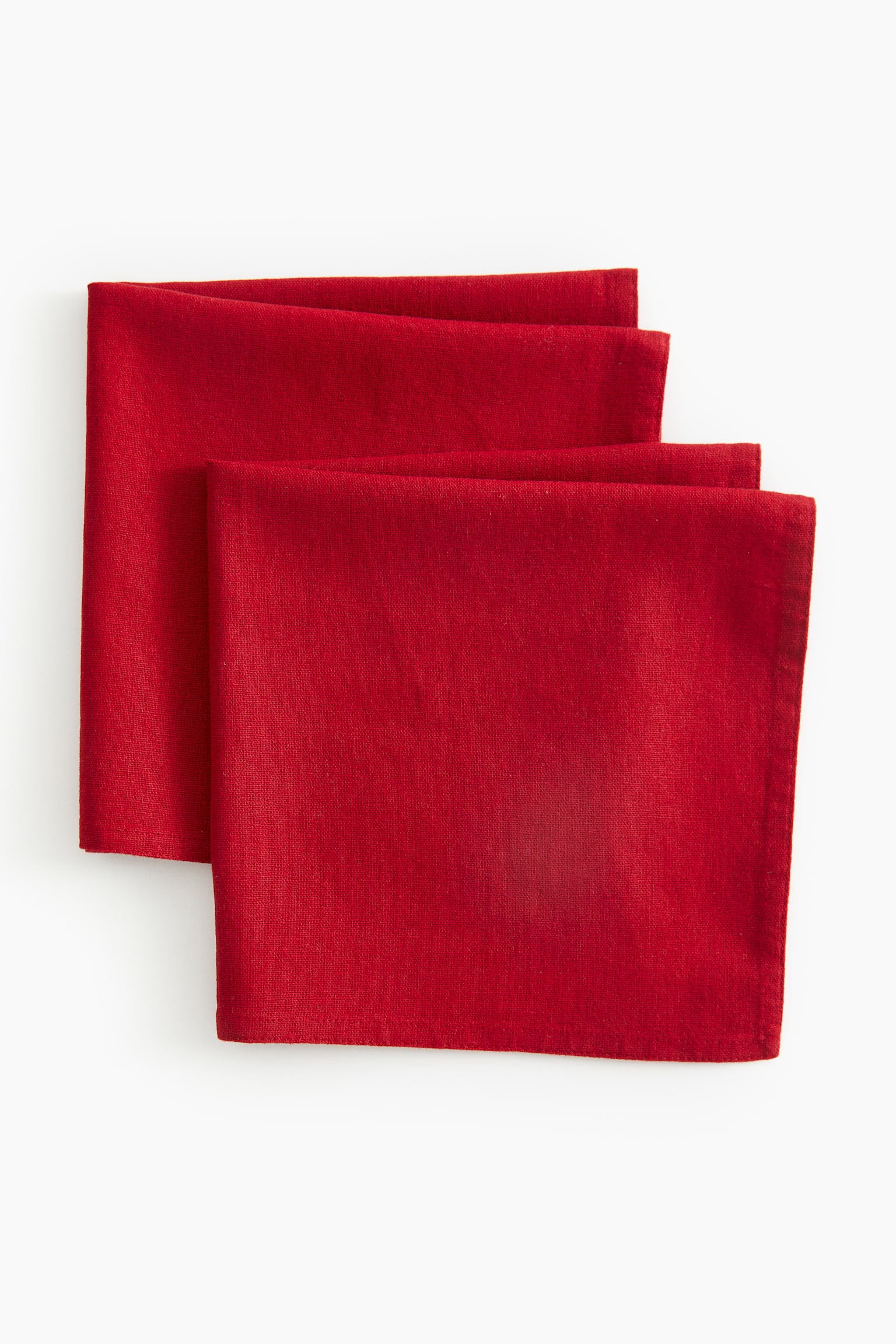 2-pack linen-blend napkins - Dark red/Dark green/Light mole/Light beige/White/Dark grey - 3