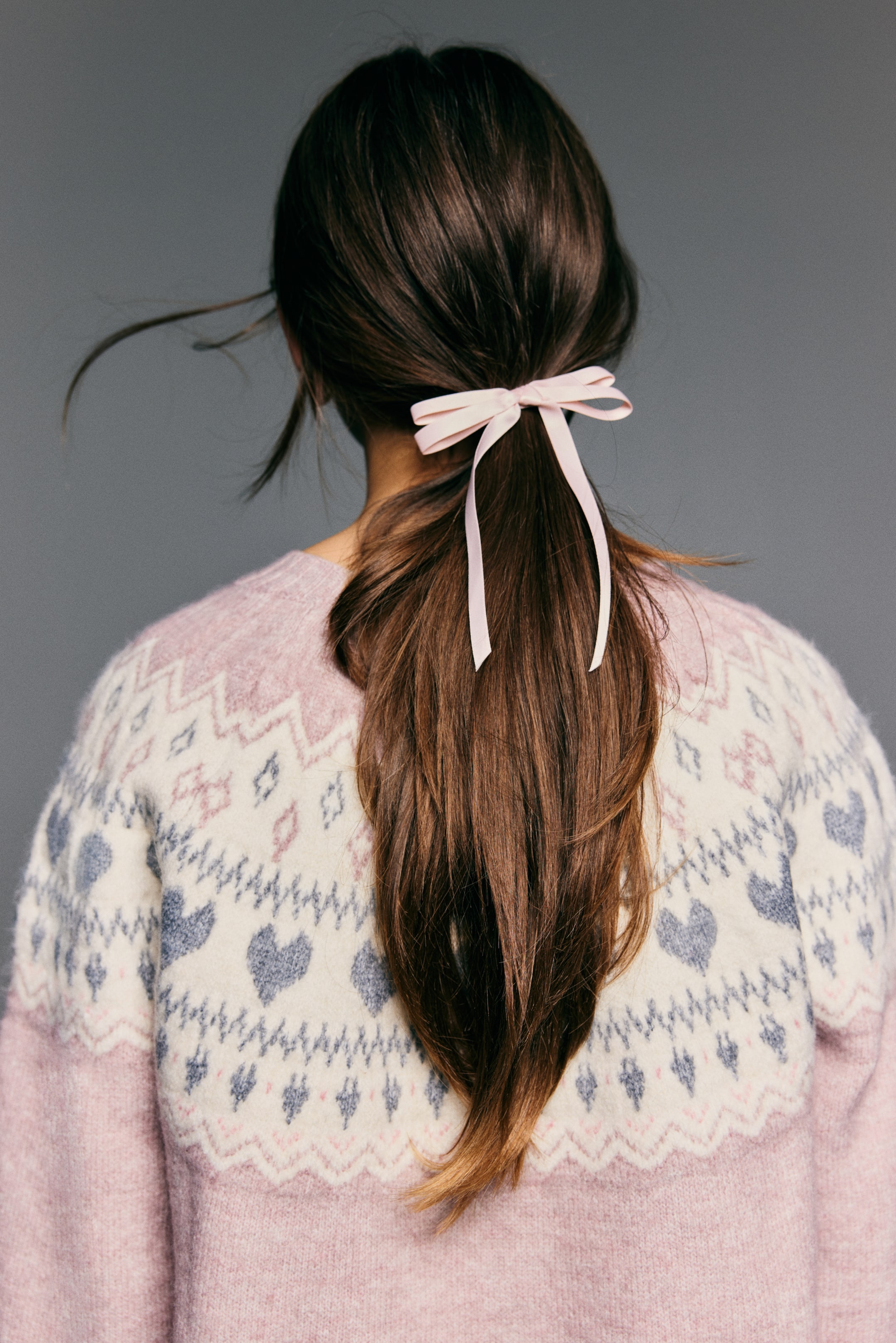 View larger image: Jacquard-knit jumper - Light pink marl/Patterned - Kids | H&M HK 2