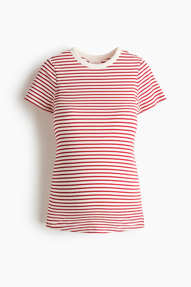 MAMA Maglia a costine - Bianco/rosso righe/Azzurro/righe/Bianco/righe/Crema/nero righe/Crema/rosso righe - 1