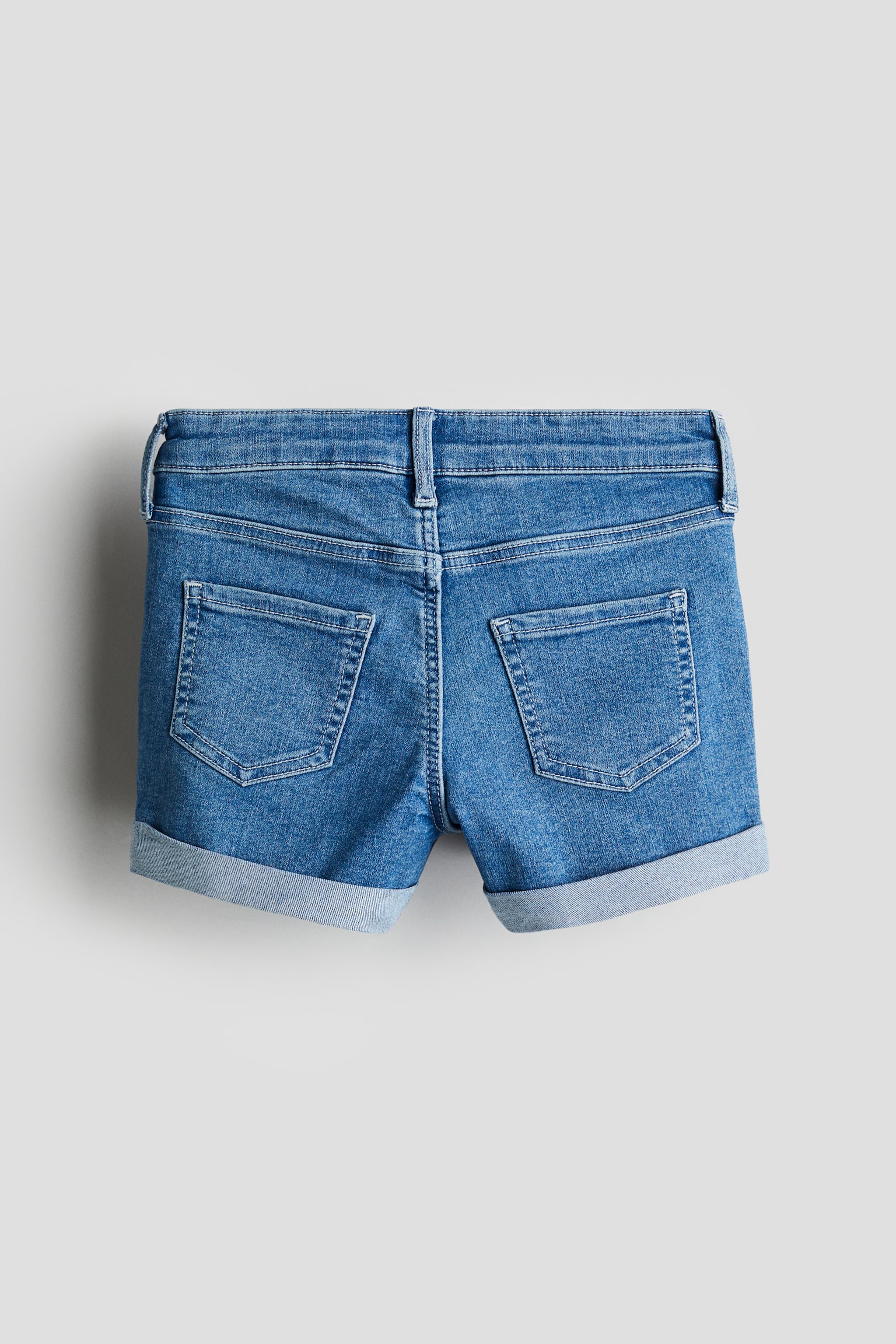 Superstretch Denim Shorts - Denim blue/Light denim blue/Light pink/Dark denim blue/Light denim blue - 2