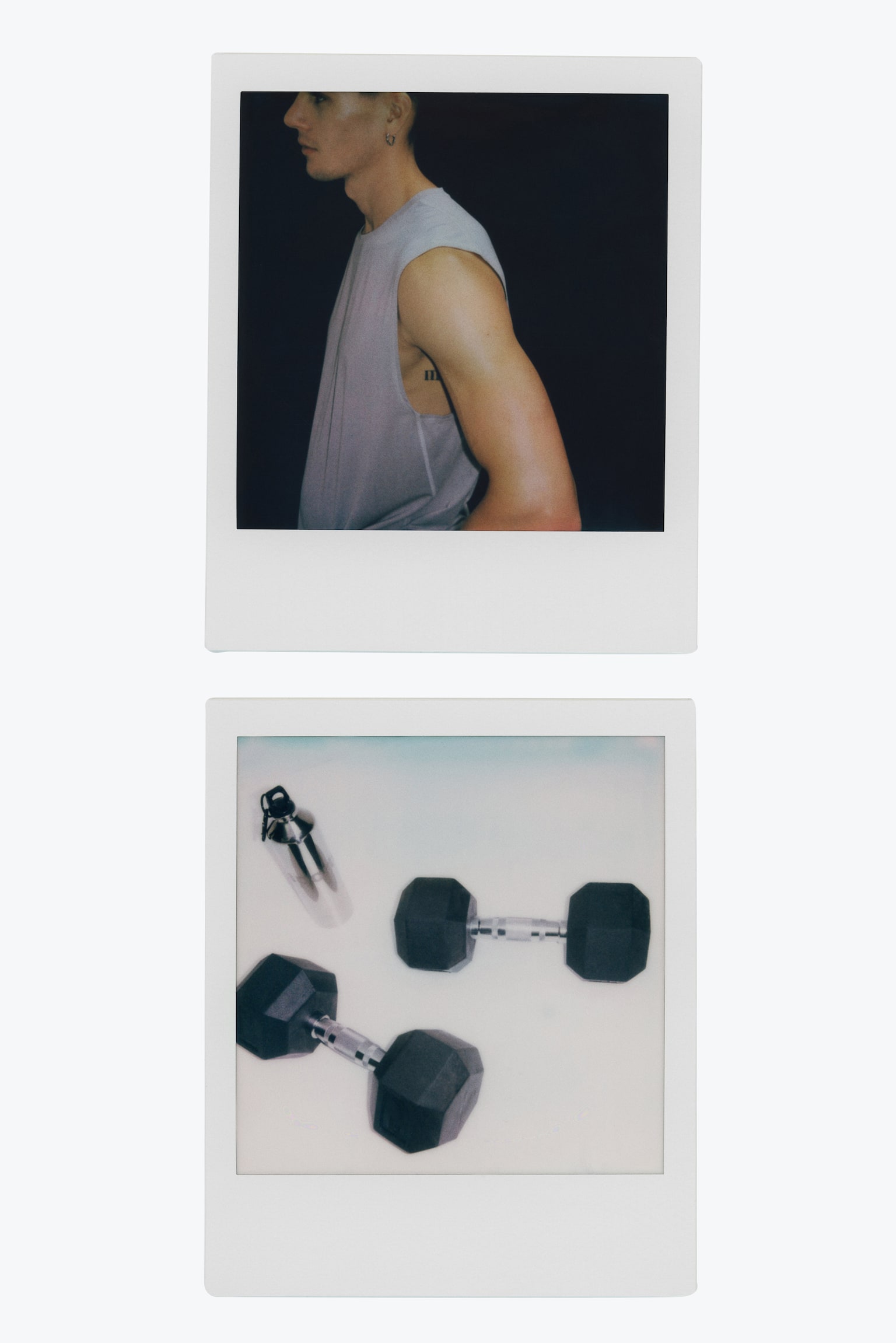 Regular Fit Sports vest top with DryMove™ - Beige/Dark grey/White/Dusty blue/Dusty teal - 5