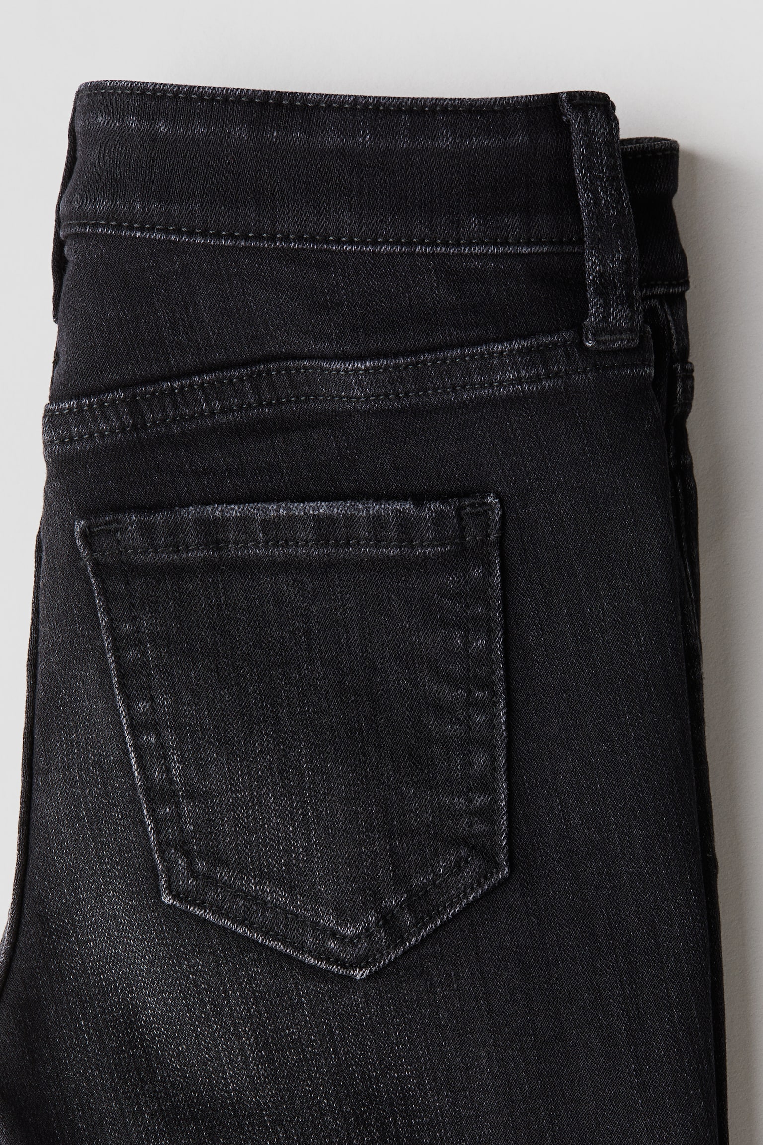 Skinny Fit Jeans - Black/Light denim blue - 4