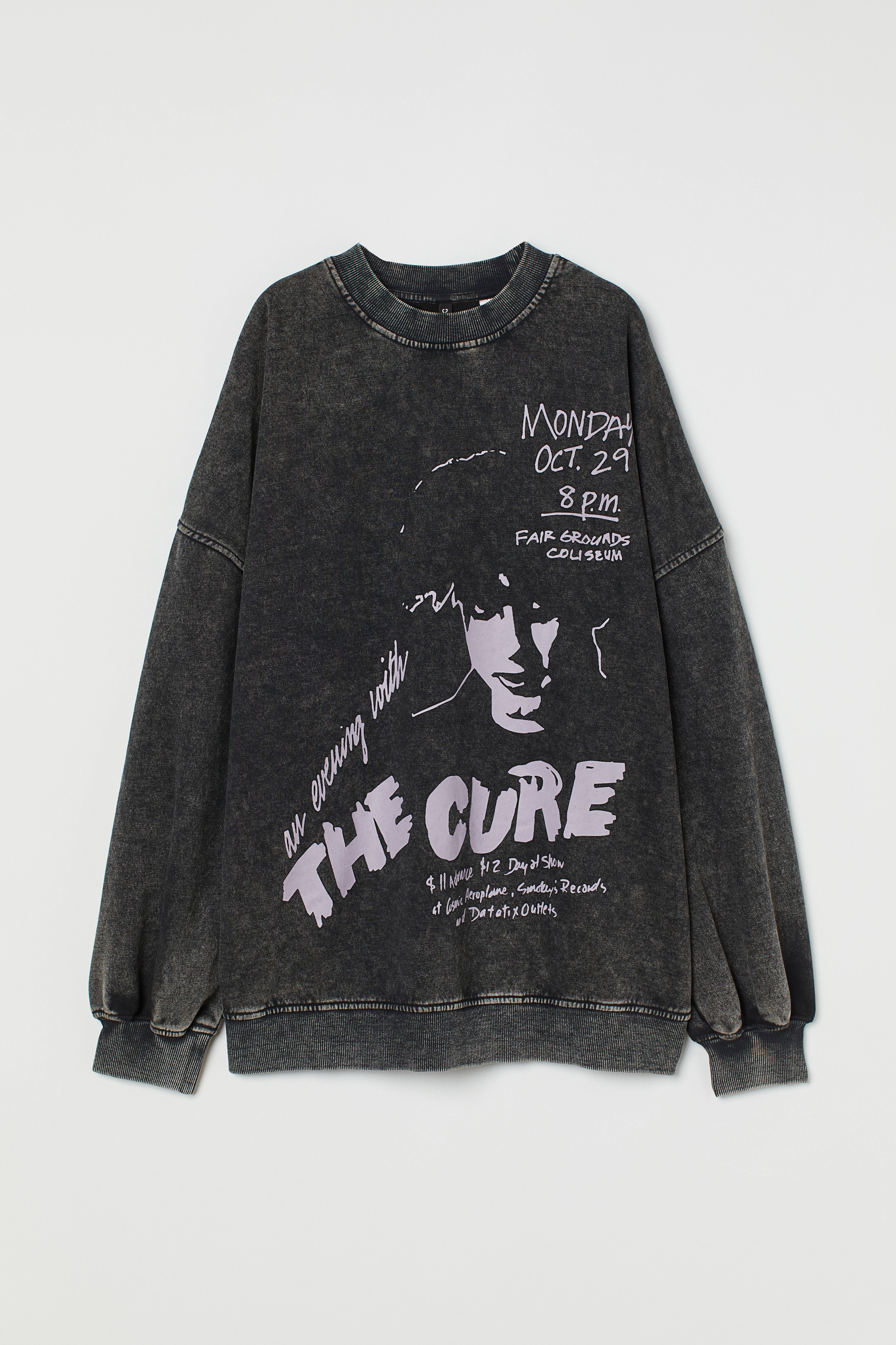 H M Sweatshirt Black The Cure Ladies H M GB