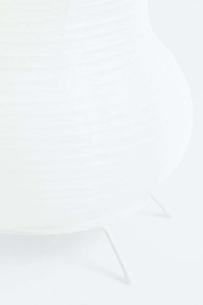 Stehlampe aus Reispapier - Weiß - 5
