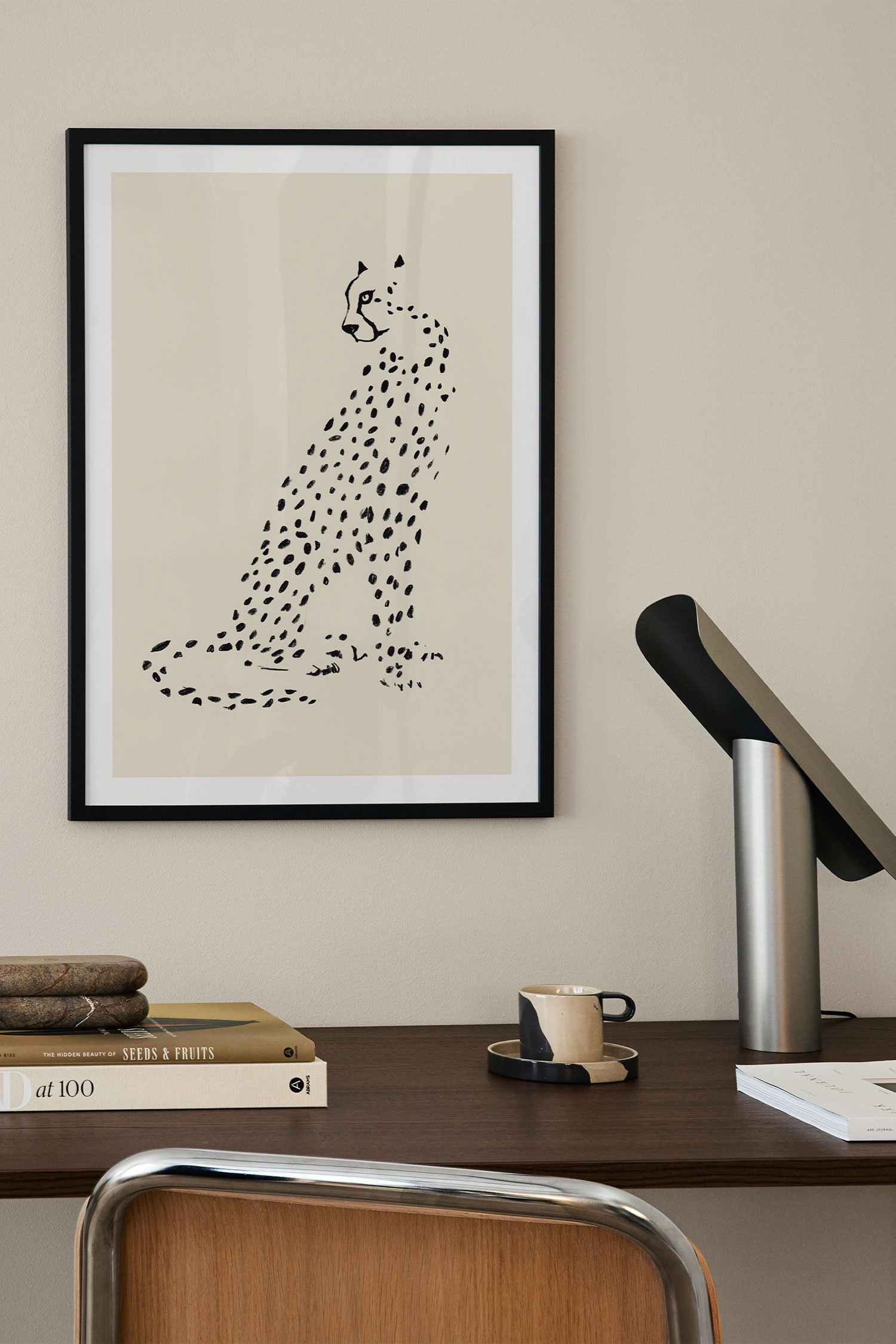 Tierposter - Seated Leopard/Dalmatian Portrait/Russian Wolfhound