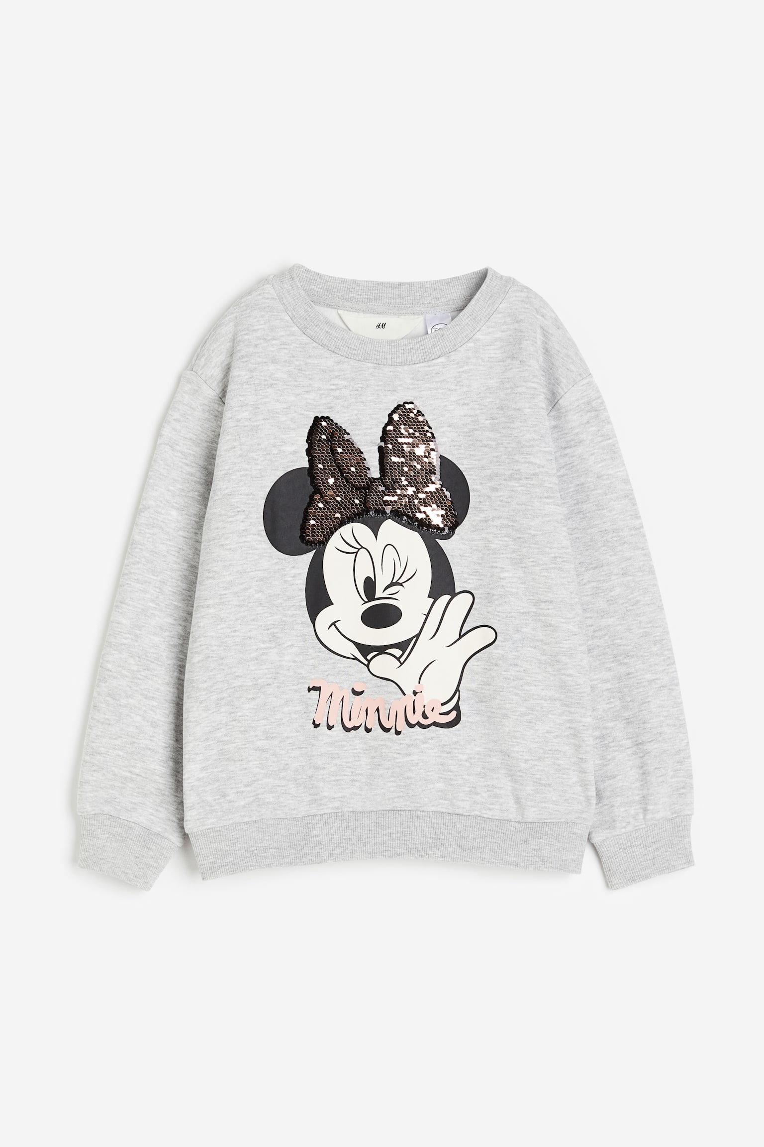 Print Sweater - Light grey marle/Minnie Mouse/Cream/Minnie Mouse/Light purple/Encanto/Light pink/Barbie/White/Frozen/Light pink/Frozen/Light pink/Barbie/Light beige/SmileyWorld®/Old rose/Minnie Mouse - 1