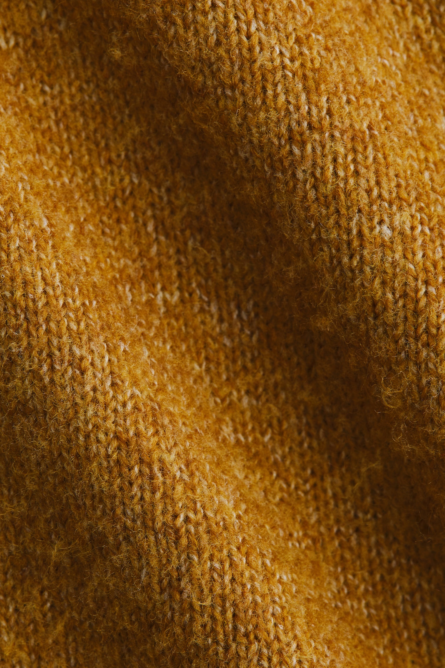 V-neck cardigan - Dark mustard yellow - 5