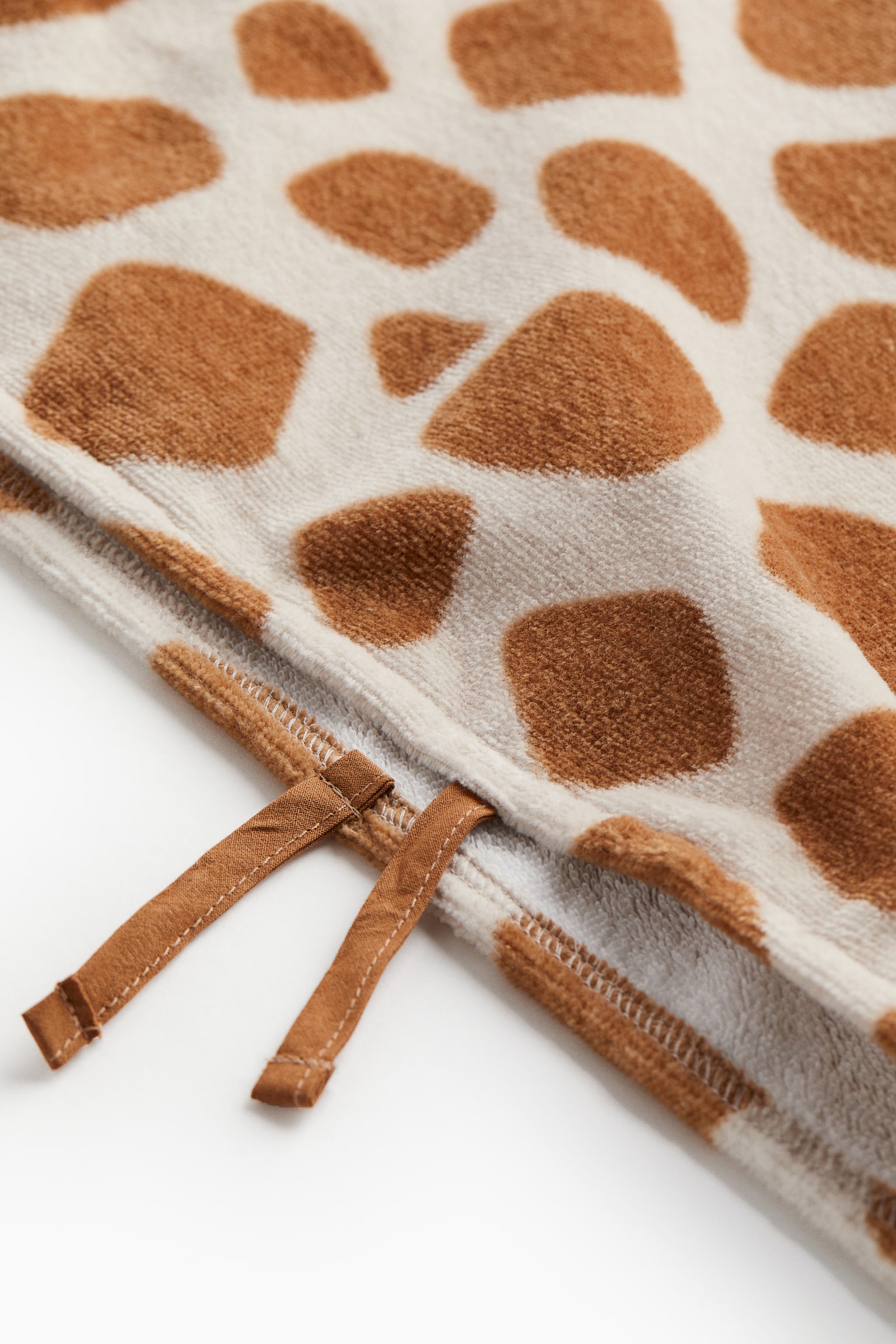 Poncho towel - Light beige/Giraffe/Green/Crocodile/Yellow/Lion - 5