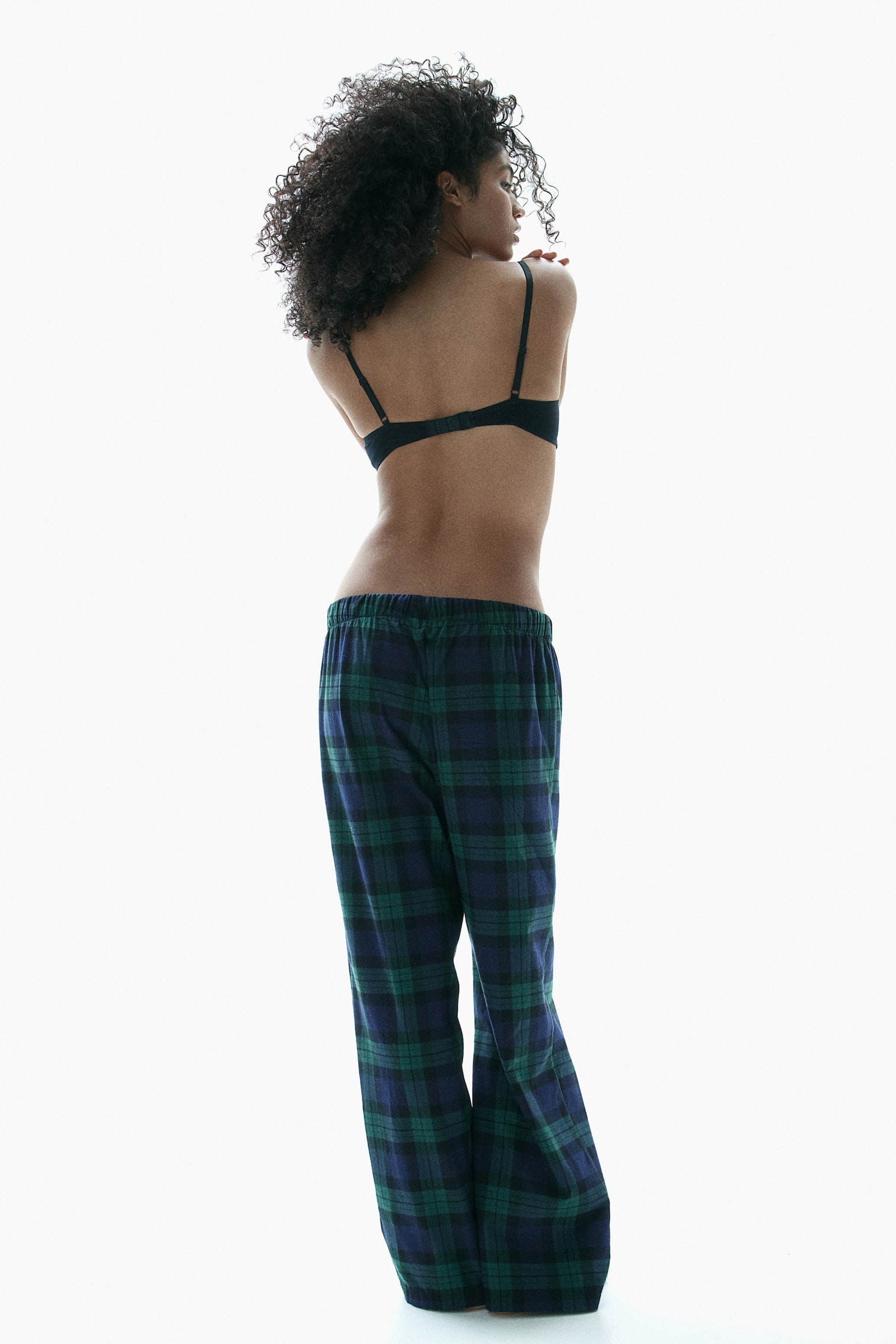 Flannel pyjama bottoms - Navy blue/Green checked/White/Blue checked/Black/Checked/White/Light grey striped/White/Light pink striped/Black/White checked/Light blue/Striped/White/Checked - 3