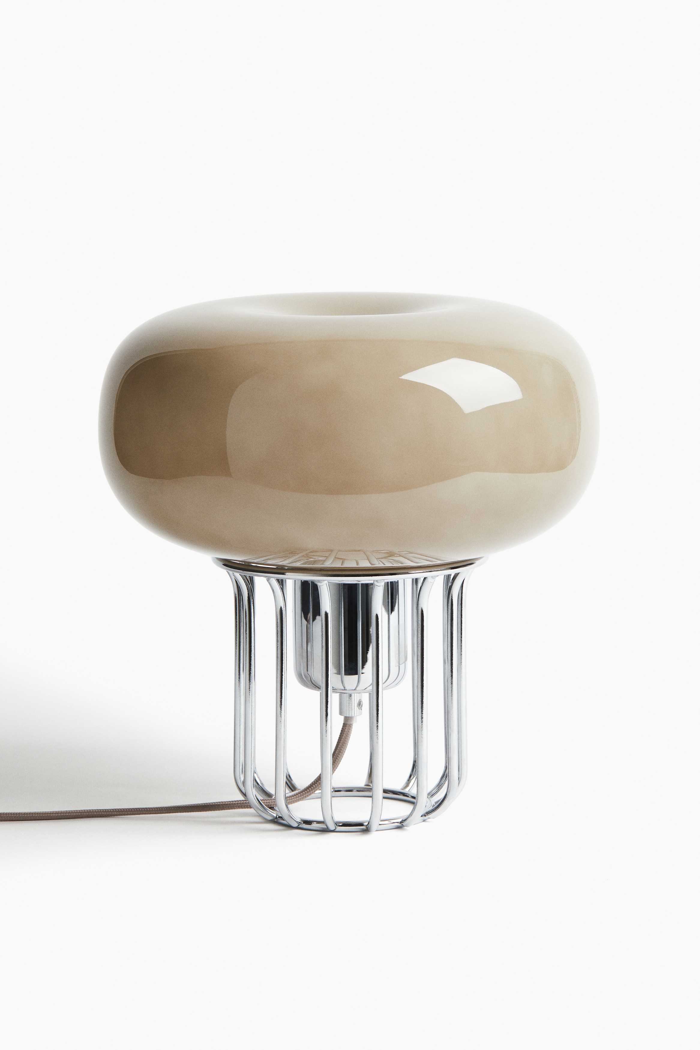 H&M Home  - Glass table lamp - Dusty beige