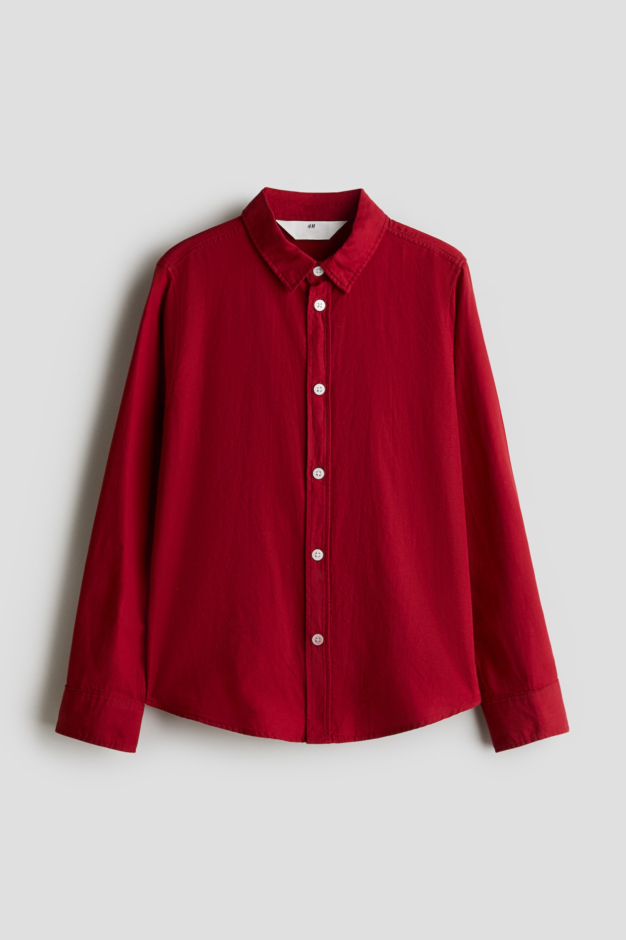 Camisa de algodón Rojo NIÑOS H&M ES