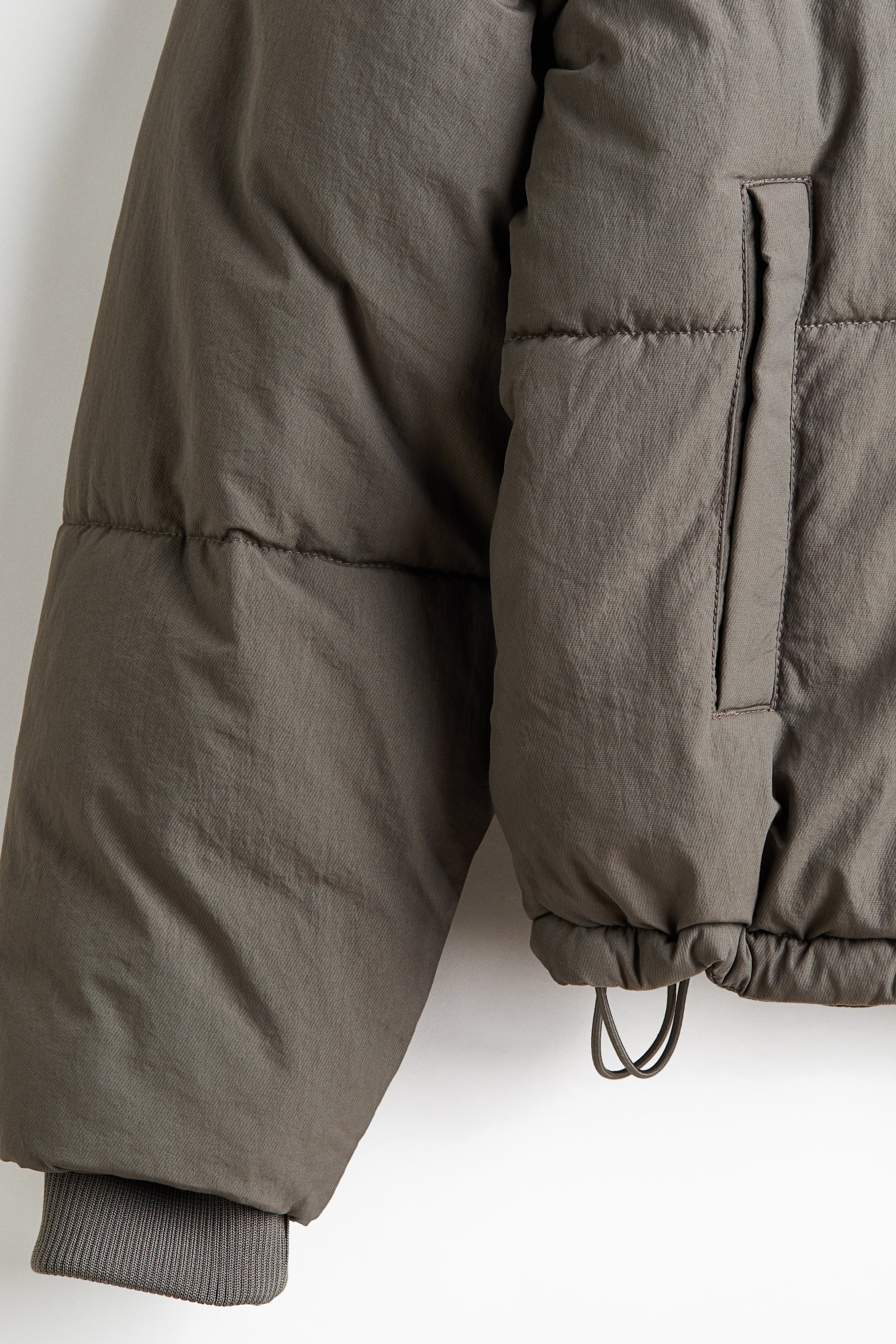 이미지 확대 보기: 나일론 퍼프 재킷 - 카키 그린 - Men | H&M KR 7