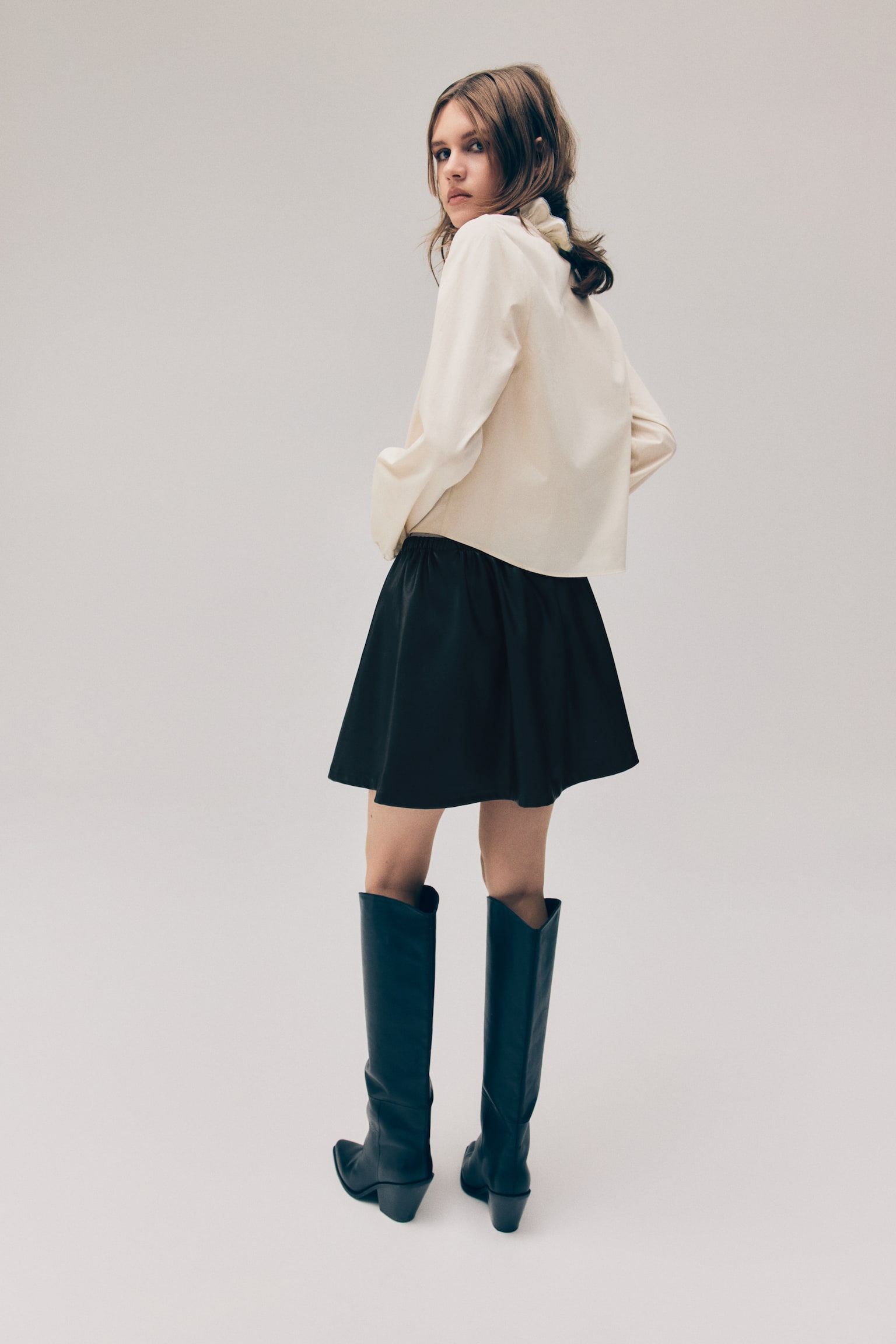 Flared skirt - Black - 6