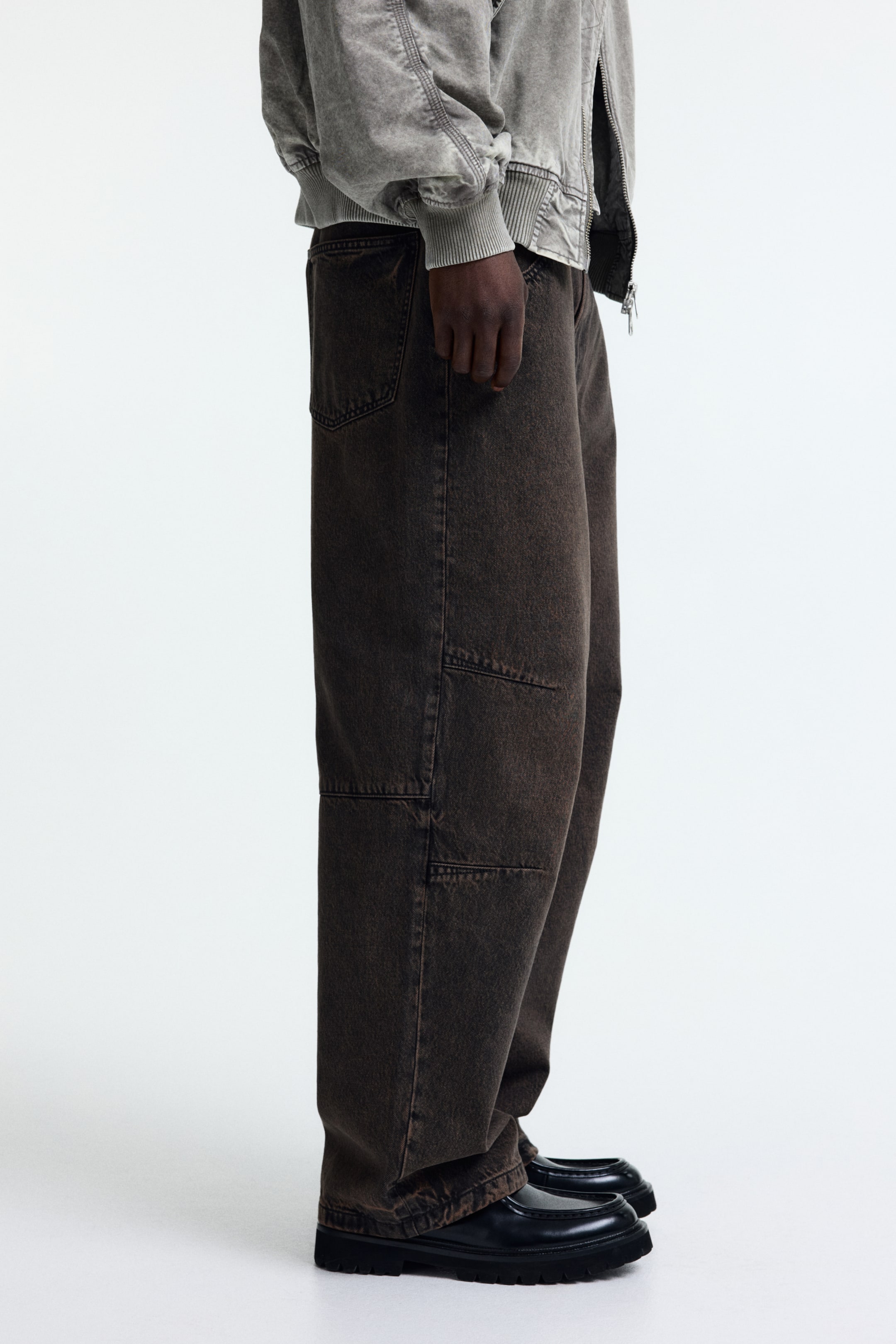 View larger image: Baggy Jeans - Dark brown - Men | H&M US 3