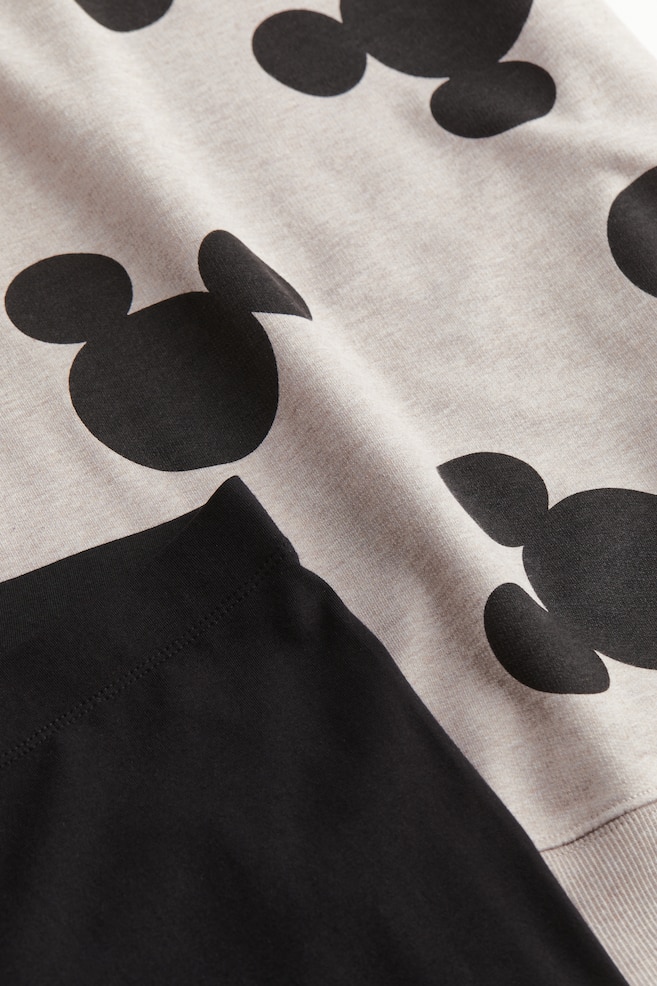 Printed pyjamas - Beige/Mickey Mouse/Grey marl/Snoopy/Grey/Mickey Mouse/Dark blue/Snoopy - 3