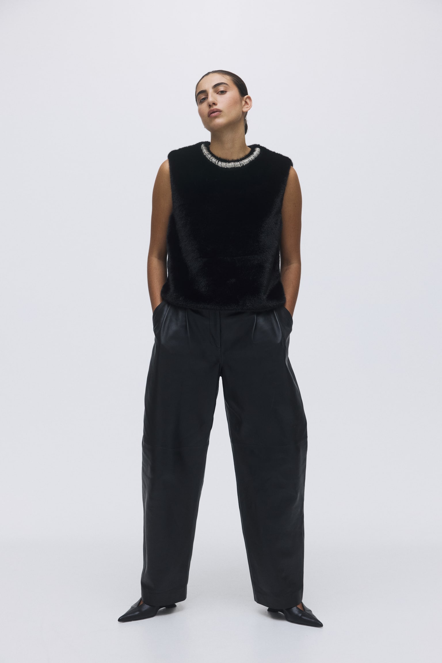 Top met stras - Black - 4