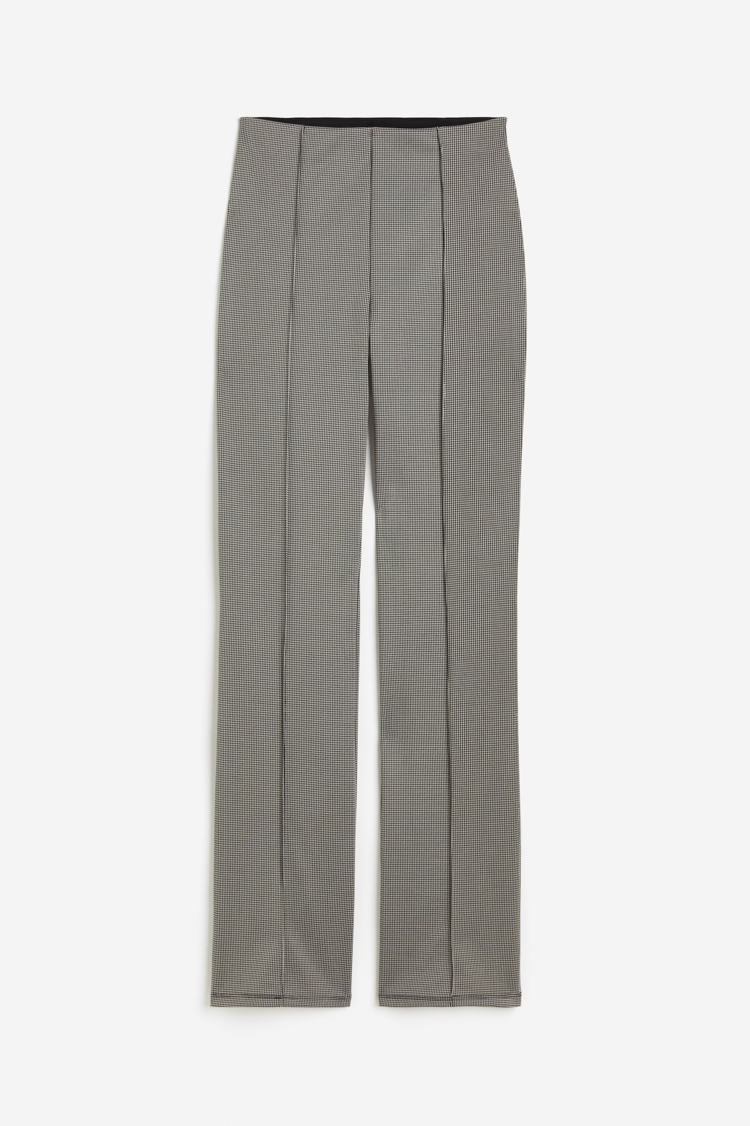 Tailored jersey trousers - Black/Dogtooth-patterned/Dark grey marl/Black - 1